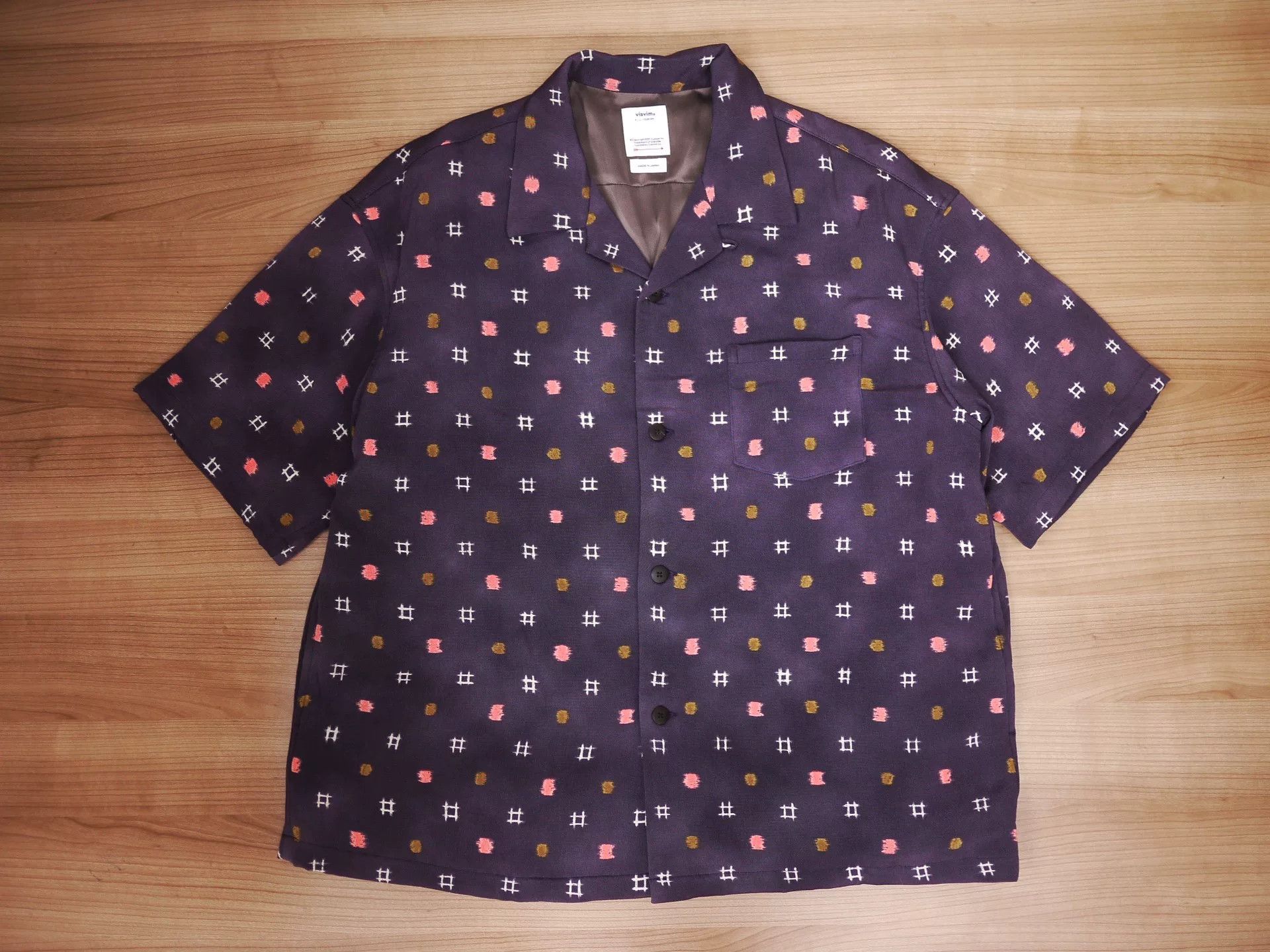 Visvim Visvim Wallis Shirt in Purple Silk Size US M / EU 48-50 / 2 - 2 Thumbnail