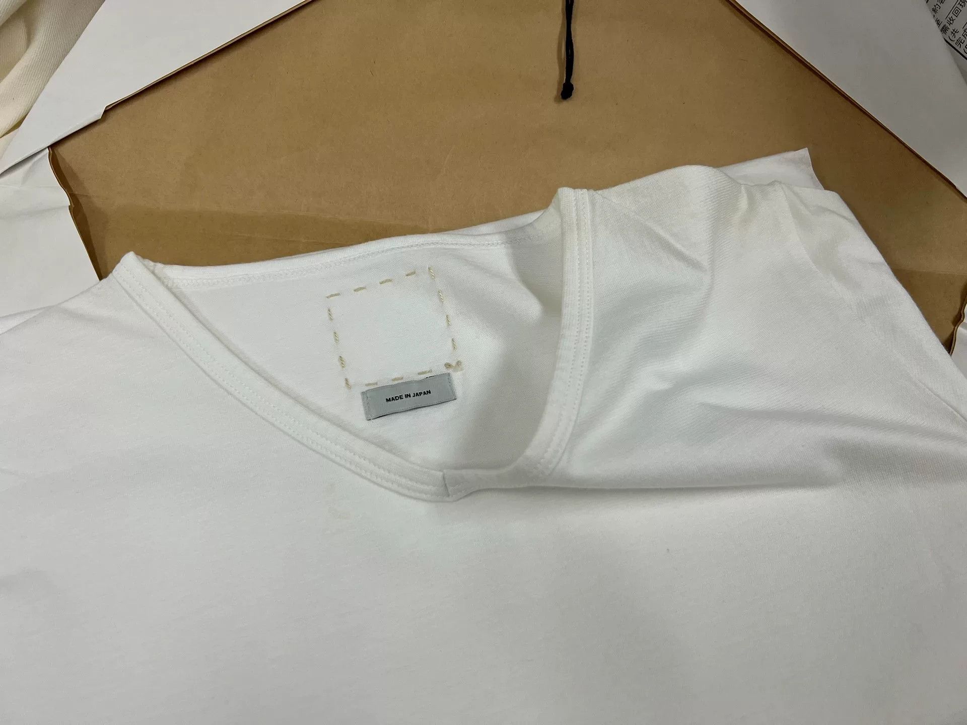Visvim VISVIM Ultimate V Neck Tee in White Size US M / EU 48-50 / 2 - 2 Thumbnail