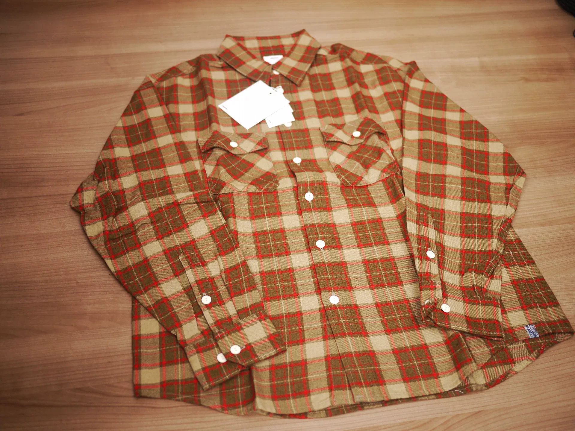 Visvim VISVIM Lumber Elk Shirt Beige Check Size US M / EU 48-50 / 2 - 2 Thumbnail