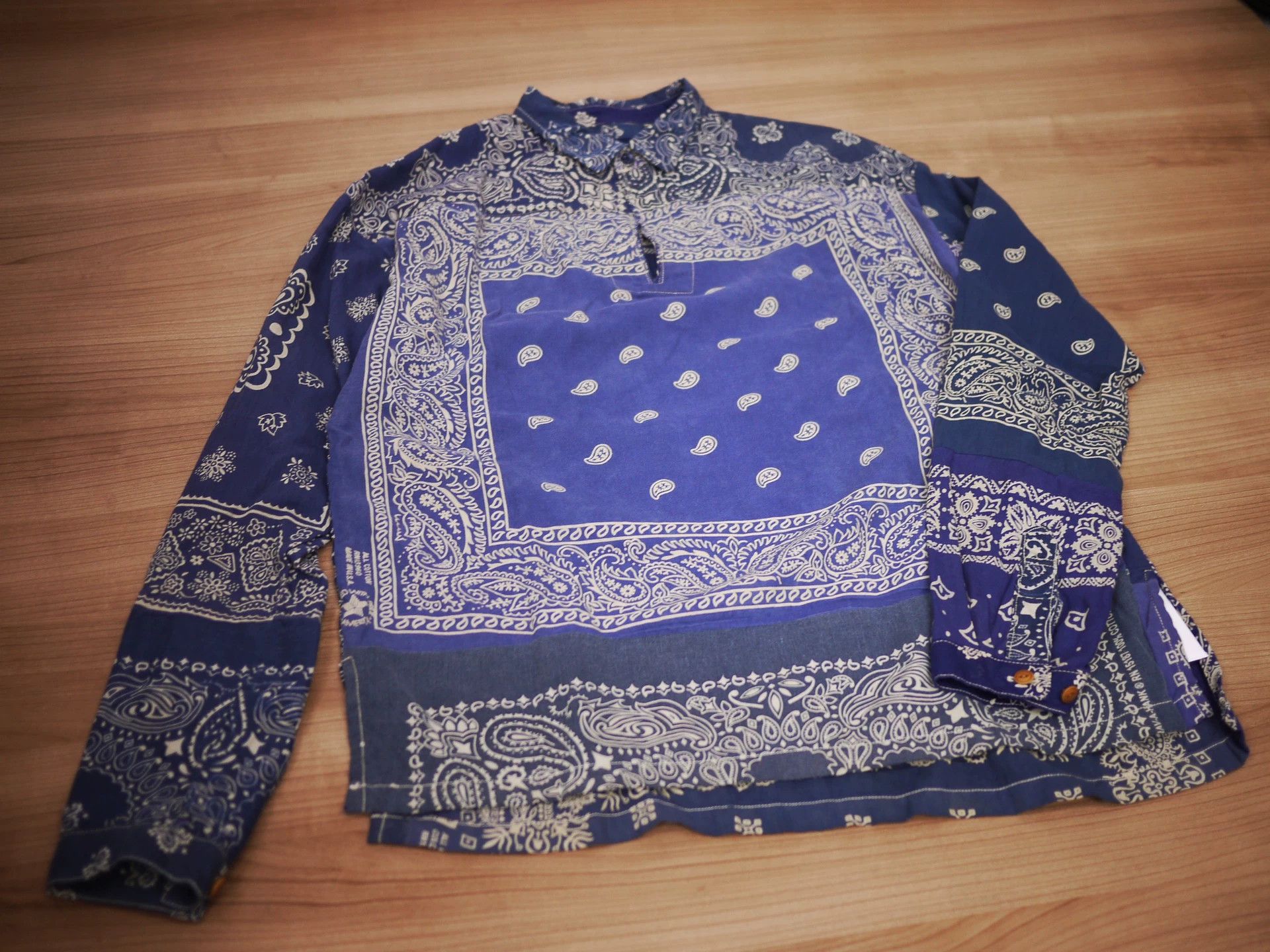 Visvim Visvim ICT Kerchief Tunic Shirt Navy Size US S / EU 44-46 / 1 - 2 Thumbnail
