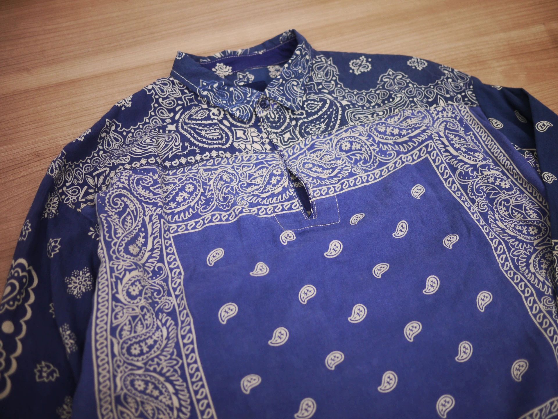Visvim Visvim ICT Kerchief Tunic Shirt Navy Size US S / EU 44-46 / 1 - 3 Thumbnail
