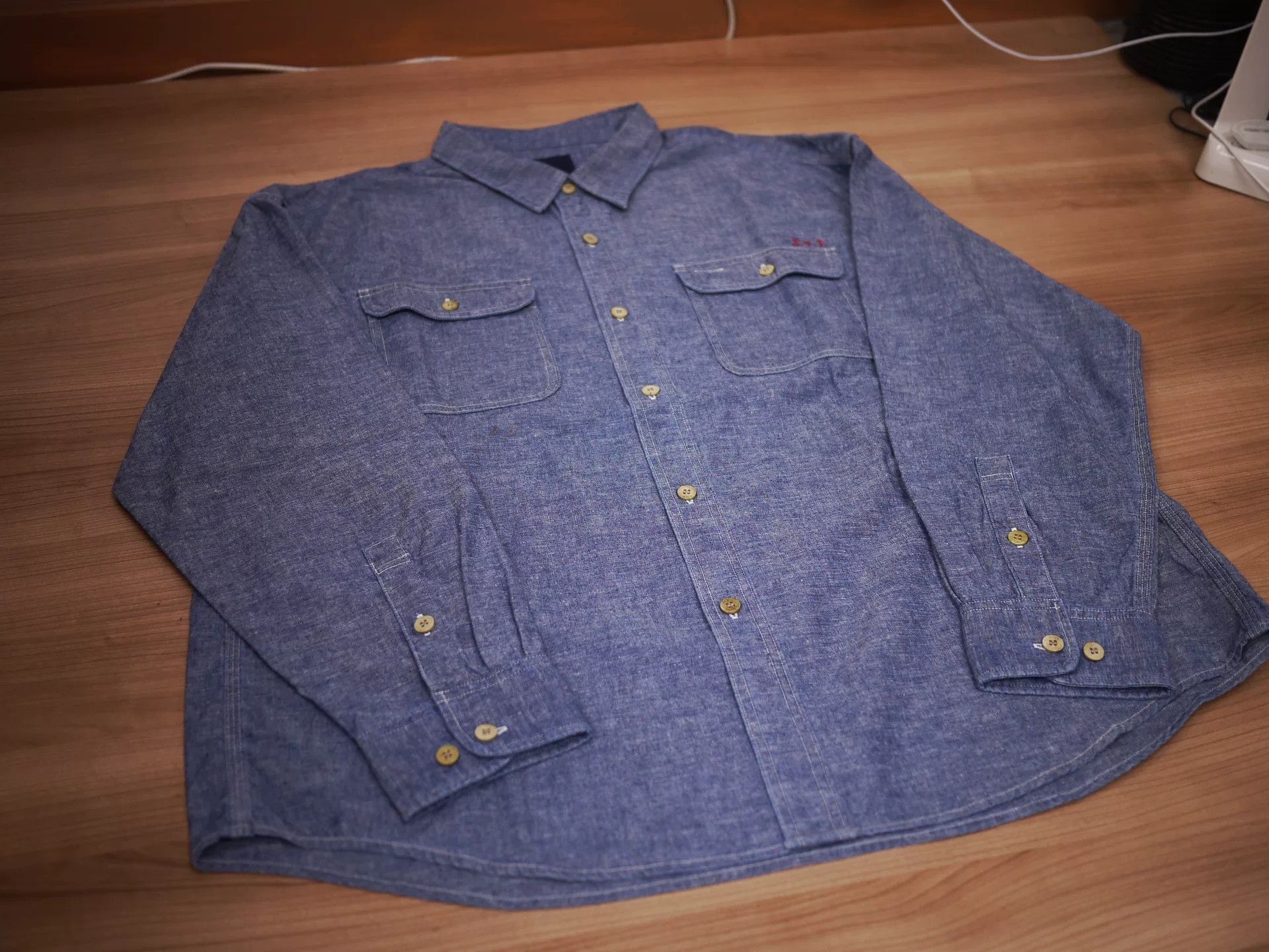 Visvim VISVIM ICT Langer Shirt Chambray Size US XL / EU 56 / 4 - 2 Thumbnail