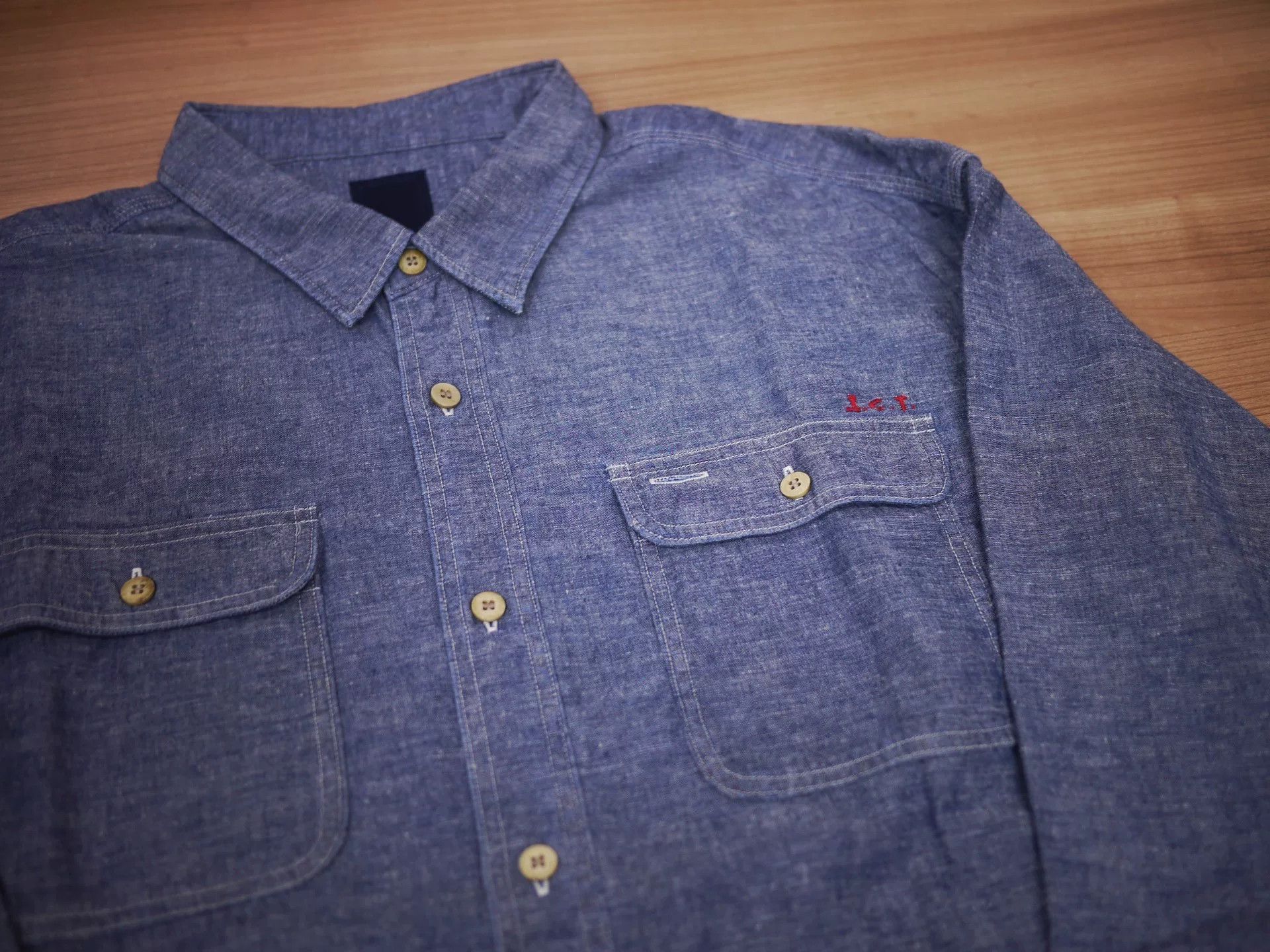 Visvim VISVIM ICT Langer Shirt Chambray Size US XL / EU 56 / 4 - 3 Thumbnail