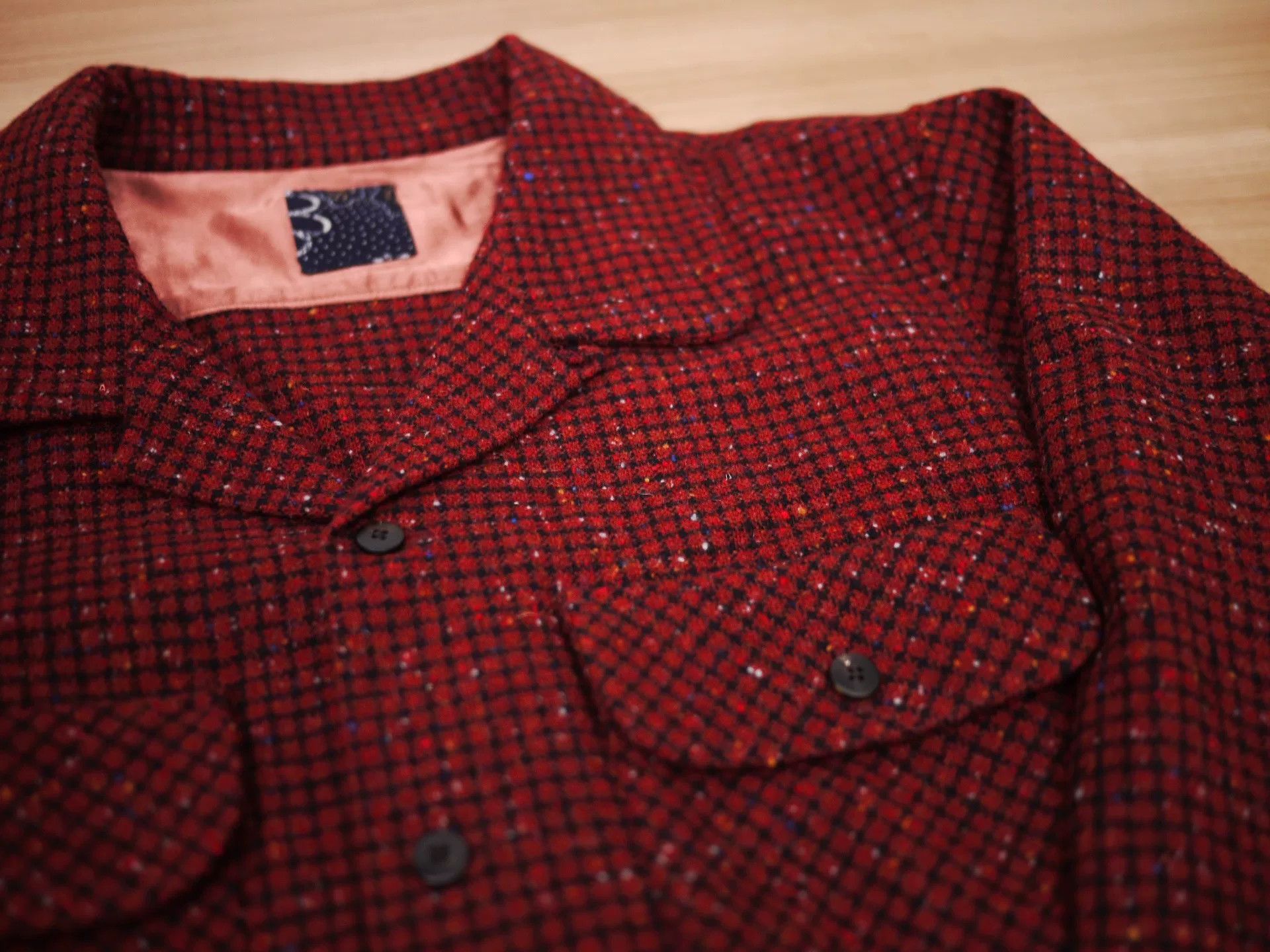 Visvim Visvim ICT Boomer Shirt in Red Size US M / EU 48-50 / 2 - 3 Thumbnail