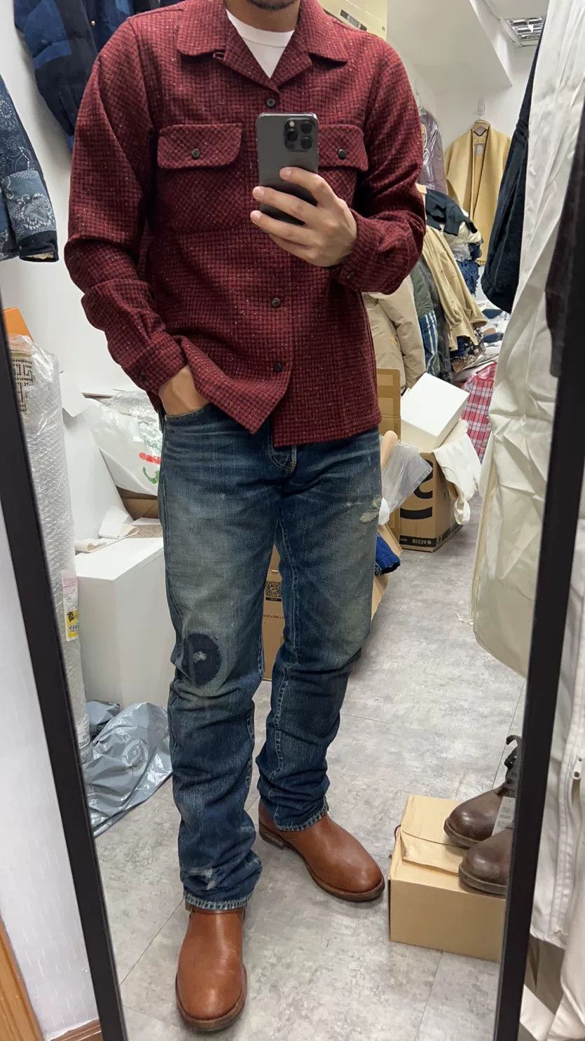 Visvim Visvim ICT Boomer Shirt in Red Size US M / EU 48-50 / 2 - 8 Thumbnail