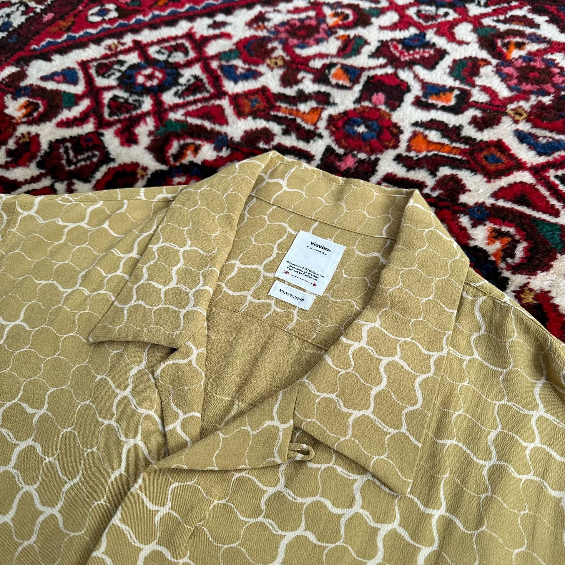 Visvim Visvim Free Edge Snake Print Short Sleeve Shirt Size US L / EU 52-54 / 3 - 4 Thumbnail