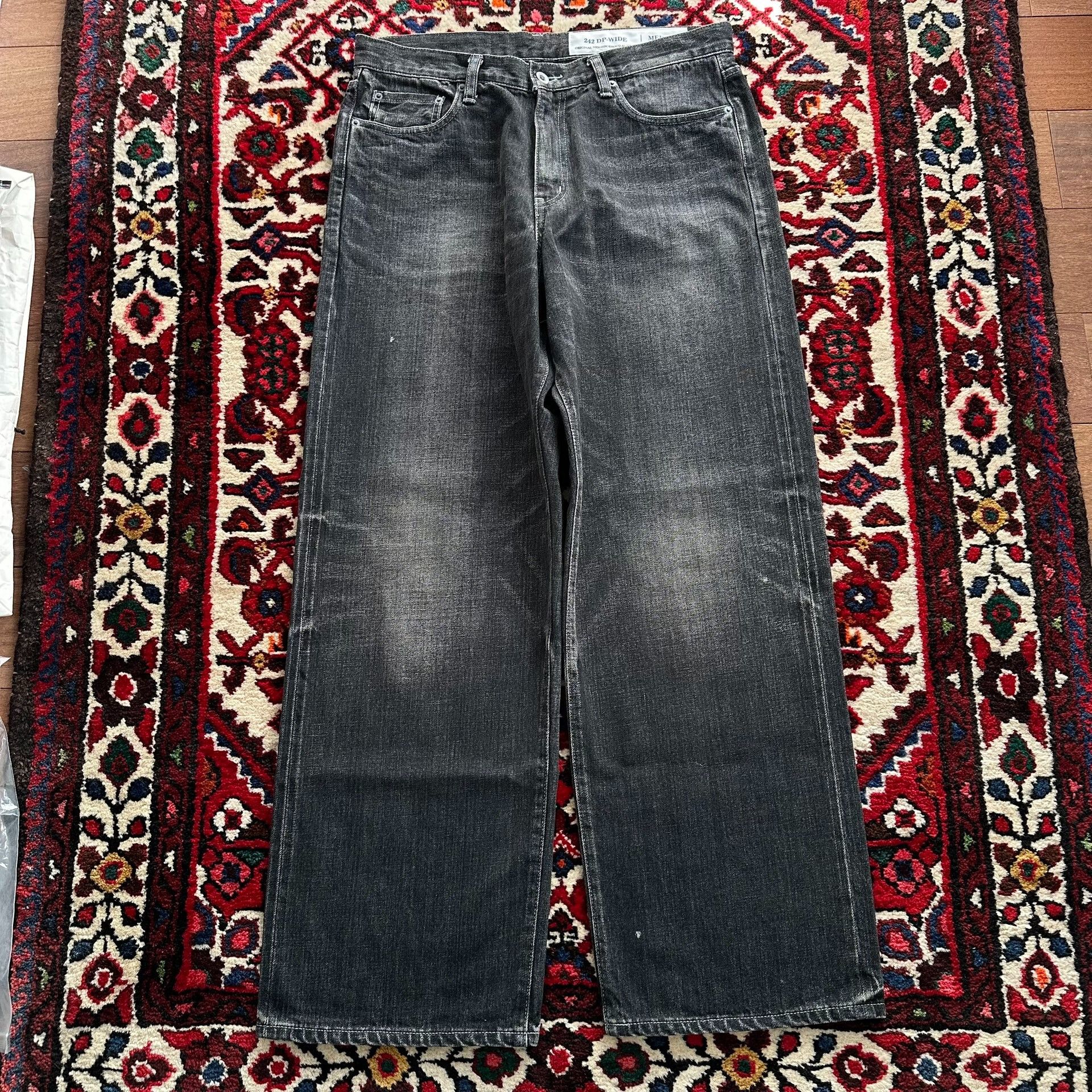 Neighborhood Neighborhood 24AW Washed Wide Jeans Black Size US 28 / EU 44 - 2 Thumbnail