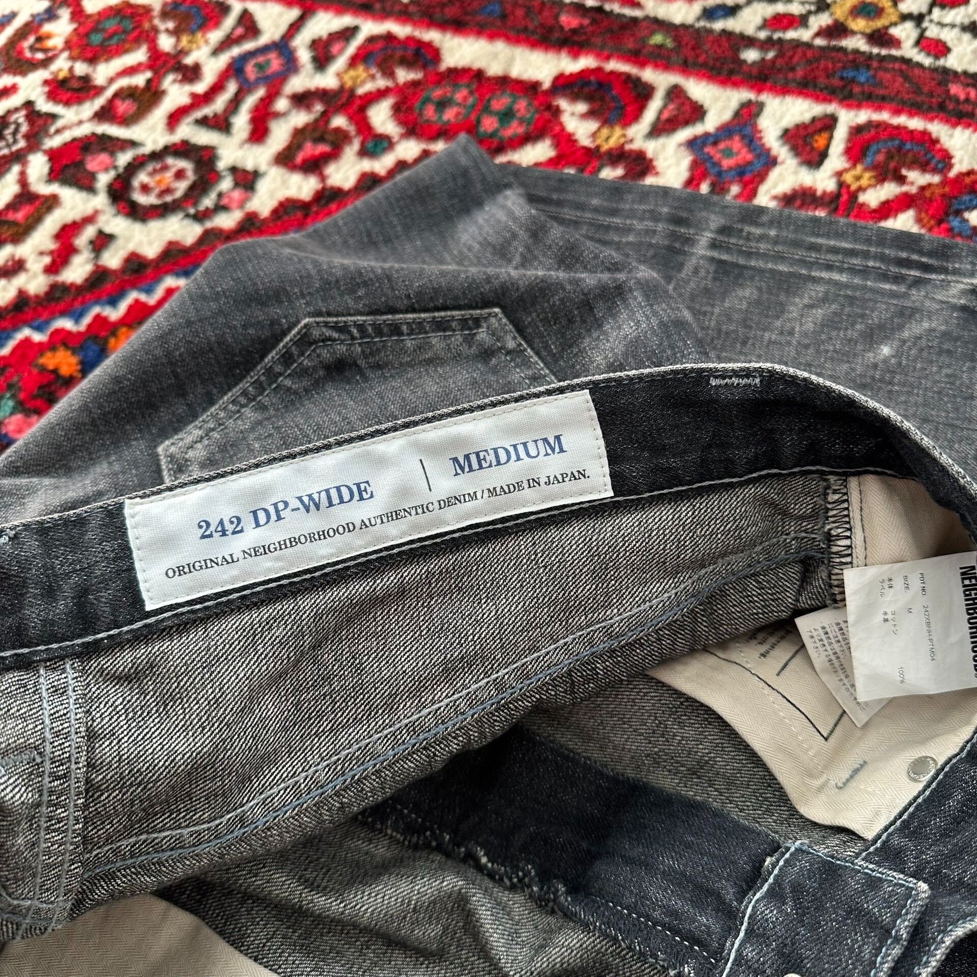 Neighborhood Neighborhood 24AW Washed Wide Jeans Black Size US 28 / EU 44 - 6 Thumbnail