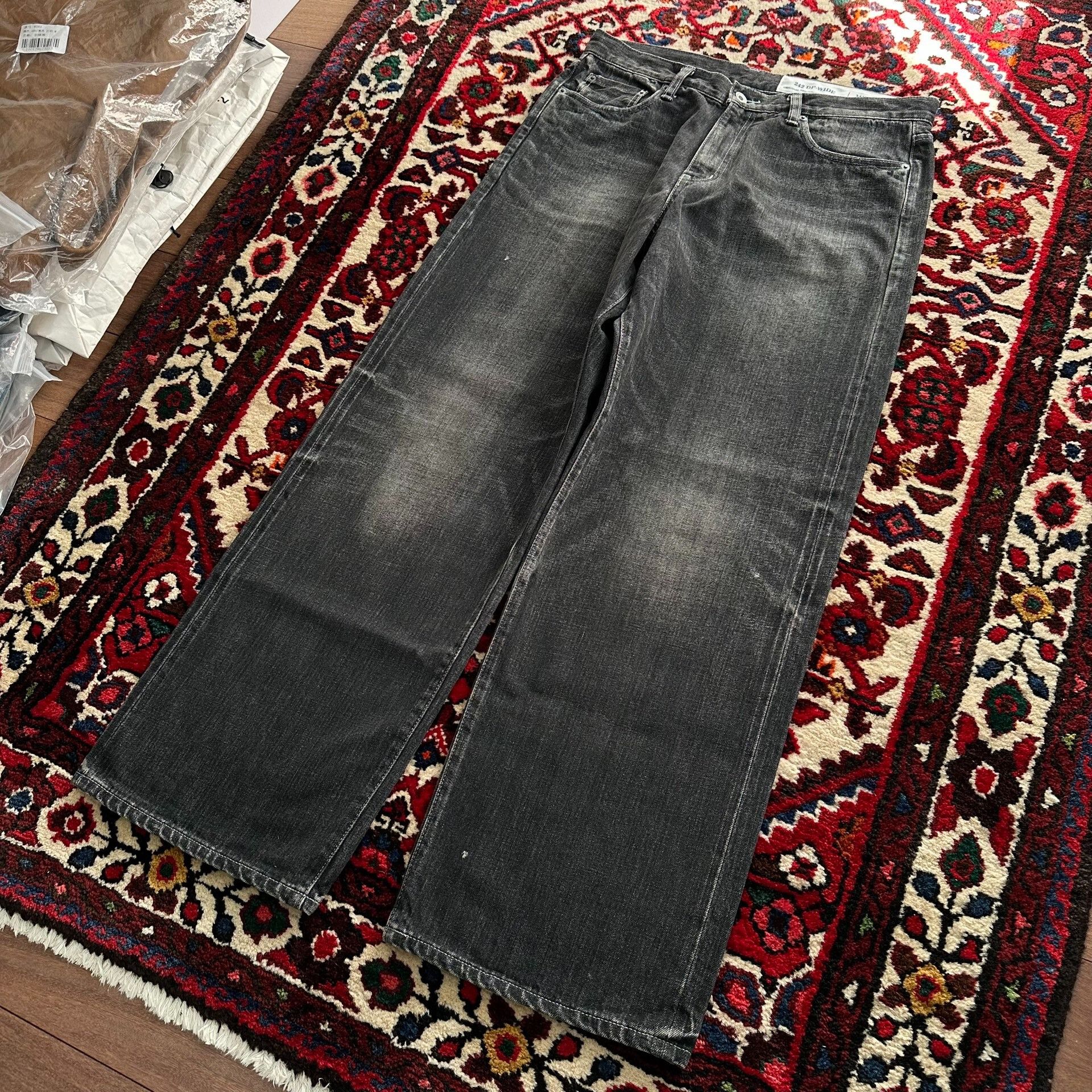 Neighborhood Neighborhood 24AW Washed Wide Jeans Black Size US 28 / EU 44 - 5 Thumbnail