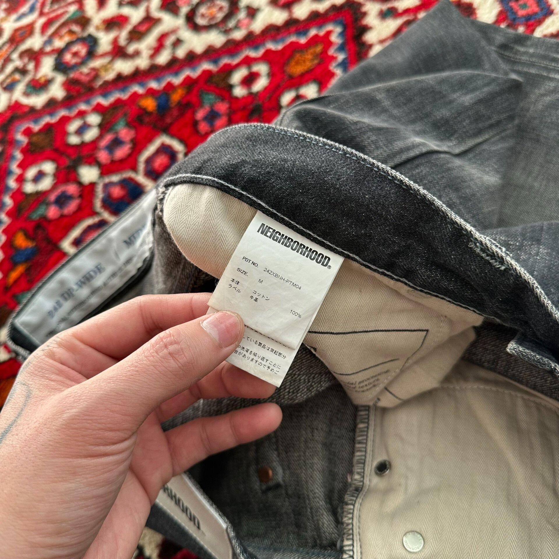 Neighborhood Neighborhood 24AW Washed Wide Jeans Black Size US 28 / EU 44 - 7 Thumbnail