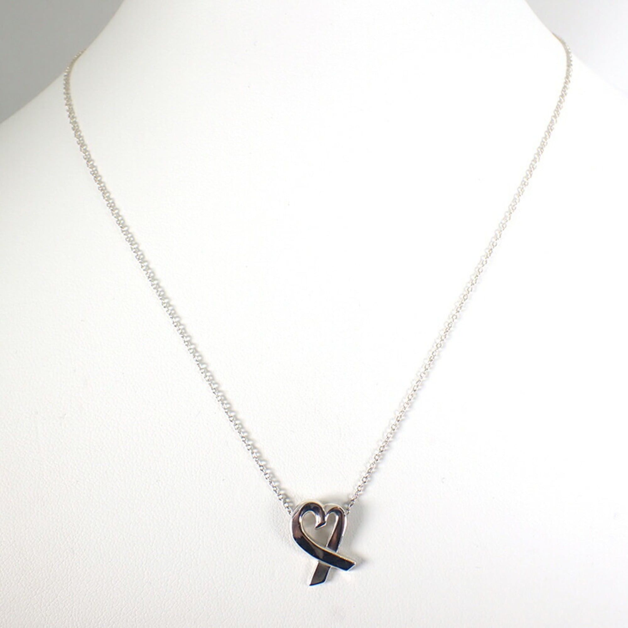 Tiffany & Co. TIFFANY 925 Loving Heart Pendant Necklace Size ONE SIZE - 3 Thumbnail