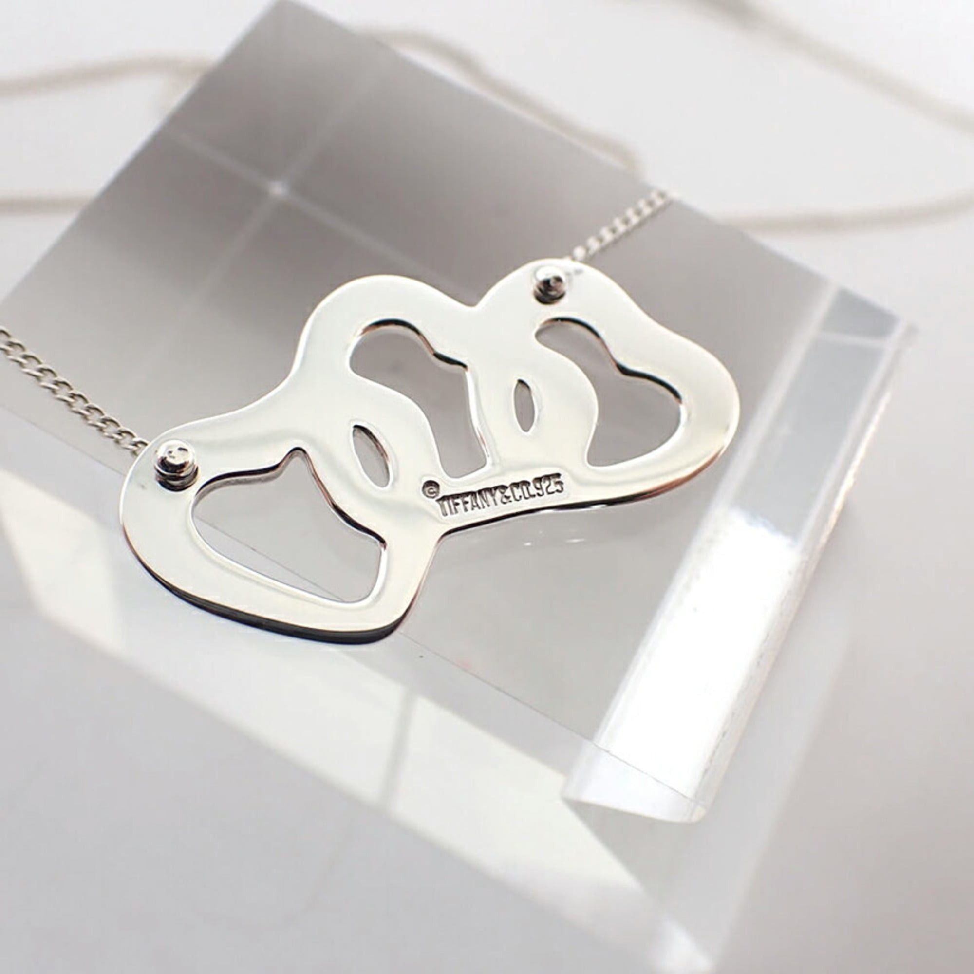 Tiffany & Co. TIFFANY 925 Triple Heart Pendant Necklace Size ONE SIZE - 7 Thumbnail