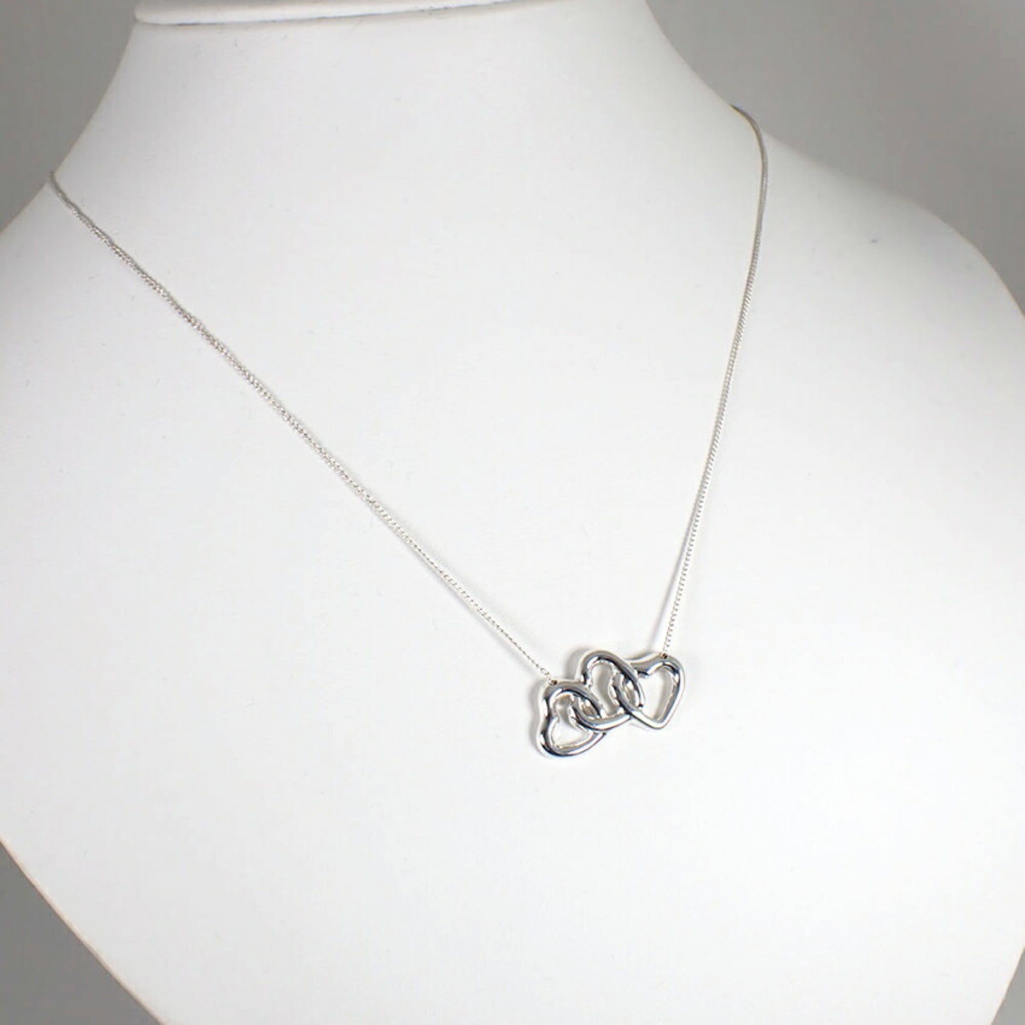 Tiffany & Co. TIFFANY 925 Triple Heart Pendant Necklace Size ONE SIZE - 3 Thumbnail