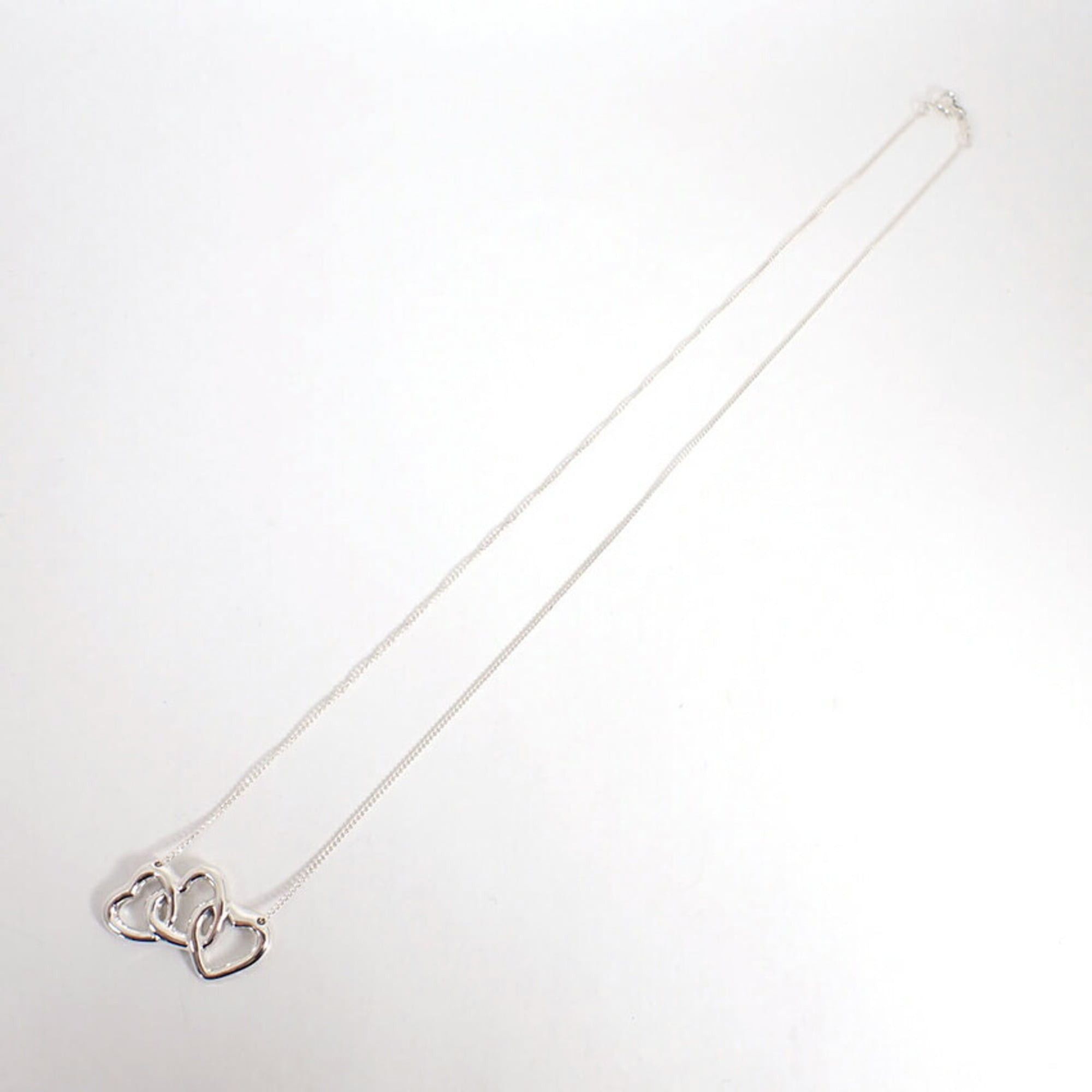 Tiffany & Co. TIFFANY 925 Triple Heart Pendant Necklace Size ONE SIZE - 6 Thumbnail