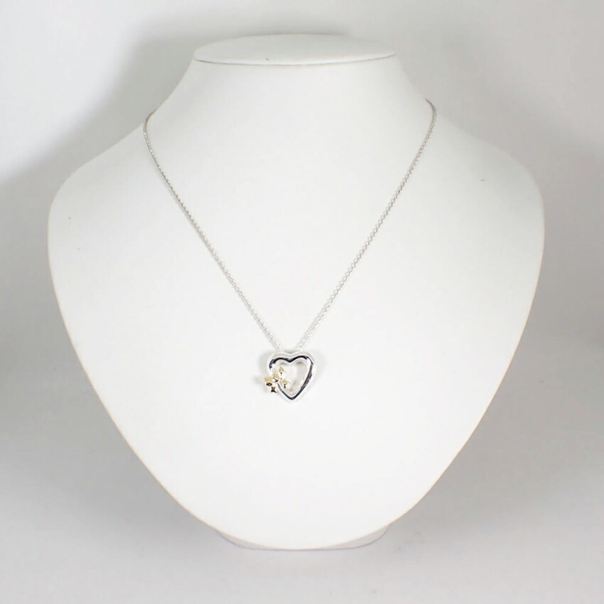 Tiffany & Co. TIFFANY 925 750 Heart Ribbon Pendant Necklace Size ONE SIZE - 3 Thumbnail