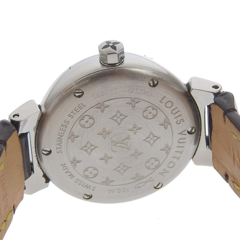 Louis Vuitton Louis Vuitton Louis Vuitton Tambour Monogram Vernis Stainless Steel Watch Metal Quartz Q12M3 DUTY FREE for USA Size ONE SIZE - 5 Thumbnail