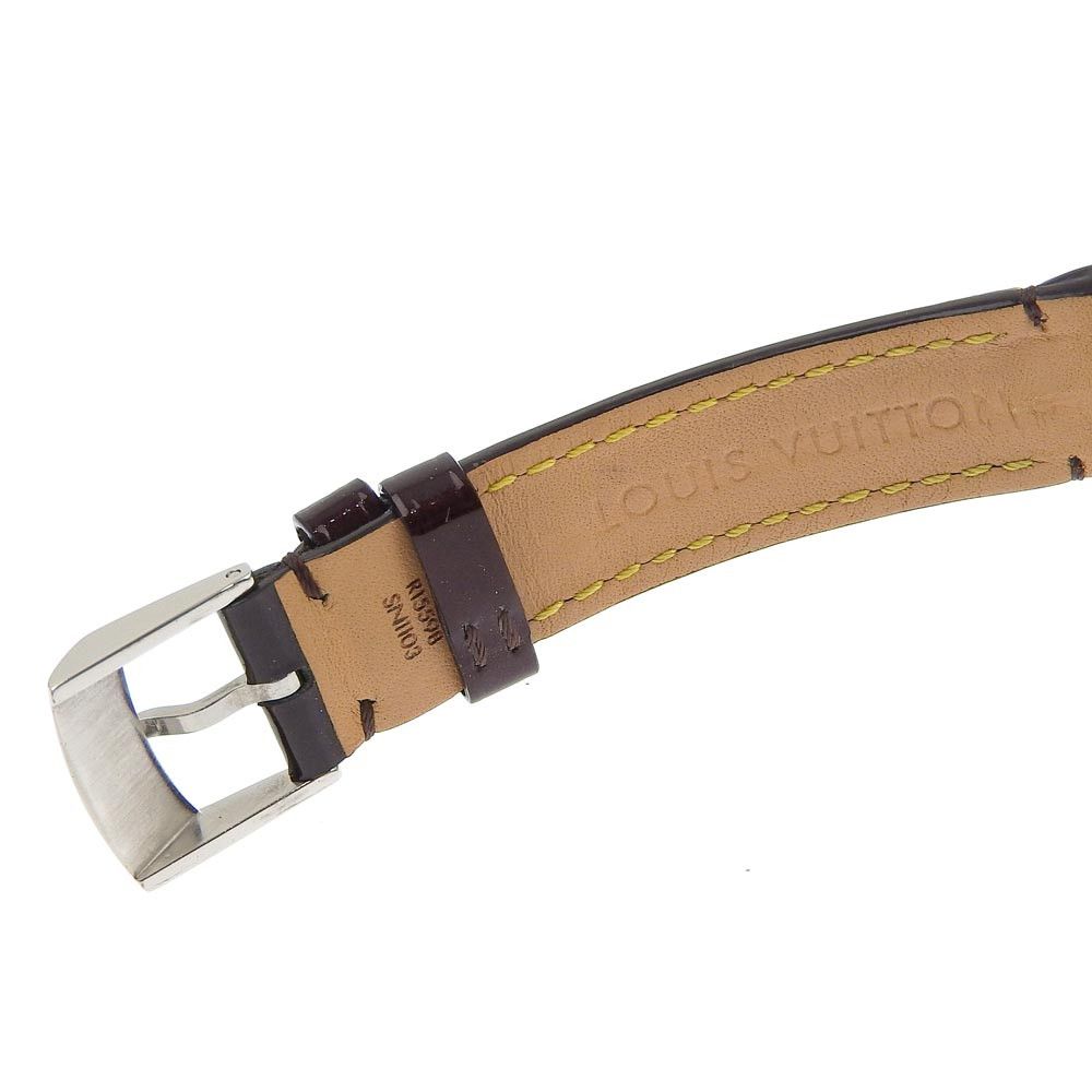 Louis Vuitton Louis Vuitton Louis Vuitton Tambour Monogram Vernis Stainless Steel Watch Metal Quartz Q12M3 DUTY FREE for USA Size ONE SIZE - 6 Thumbnail