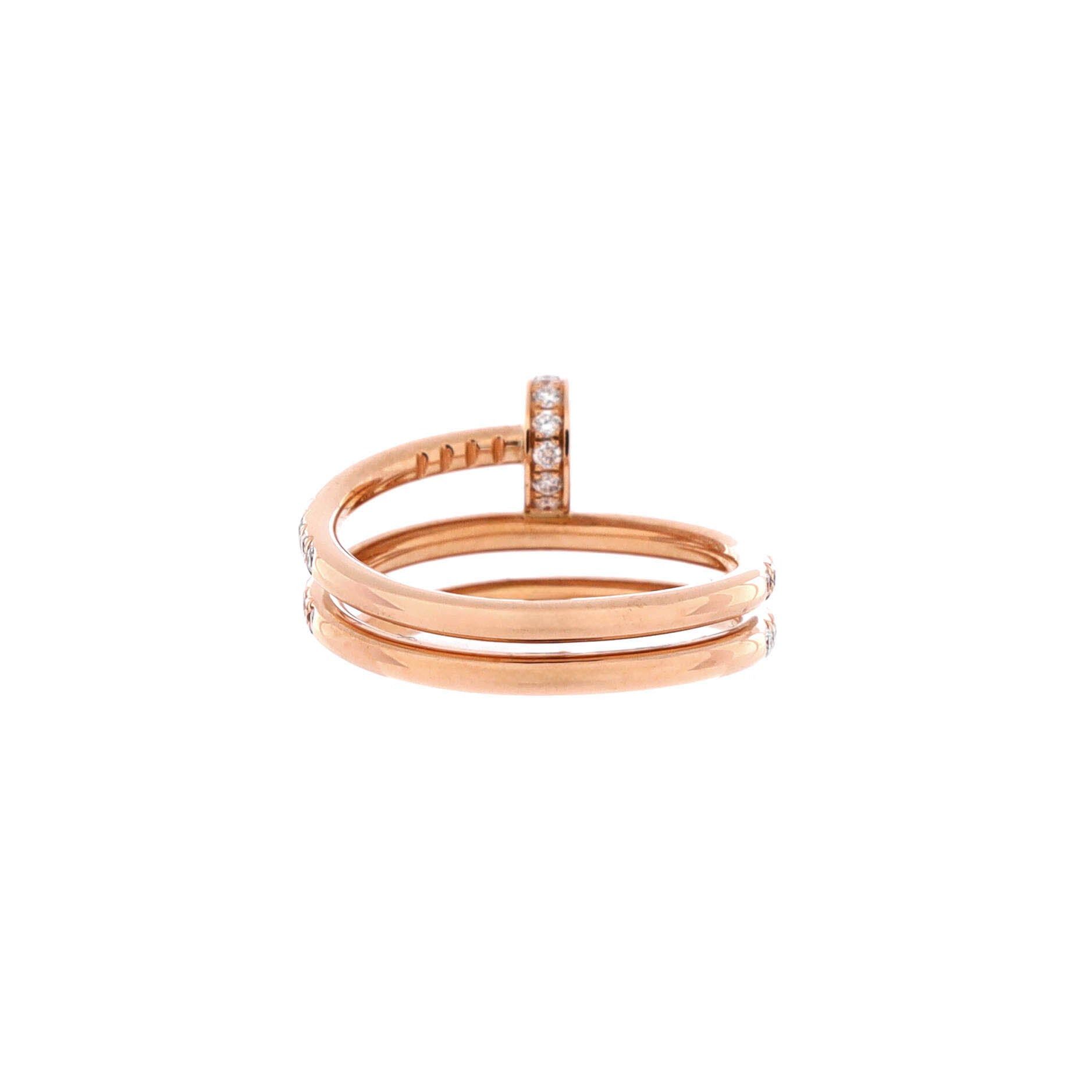 Cartier Juste un Clou Paved Double Ring Size ONE SIZE - 3 Thumbnail