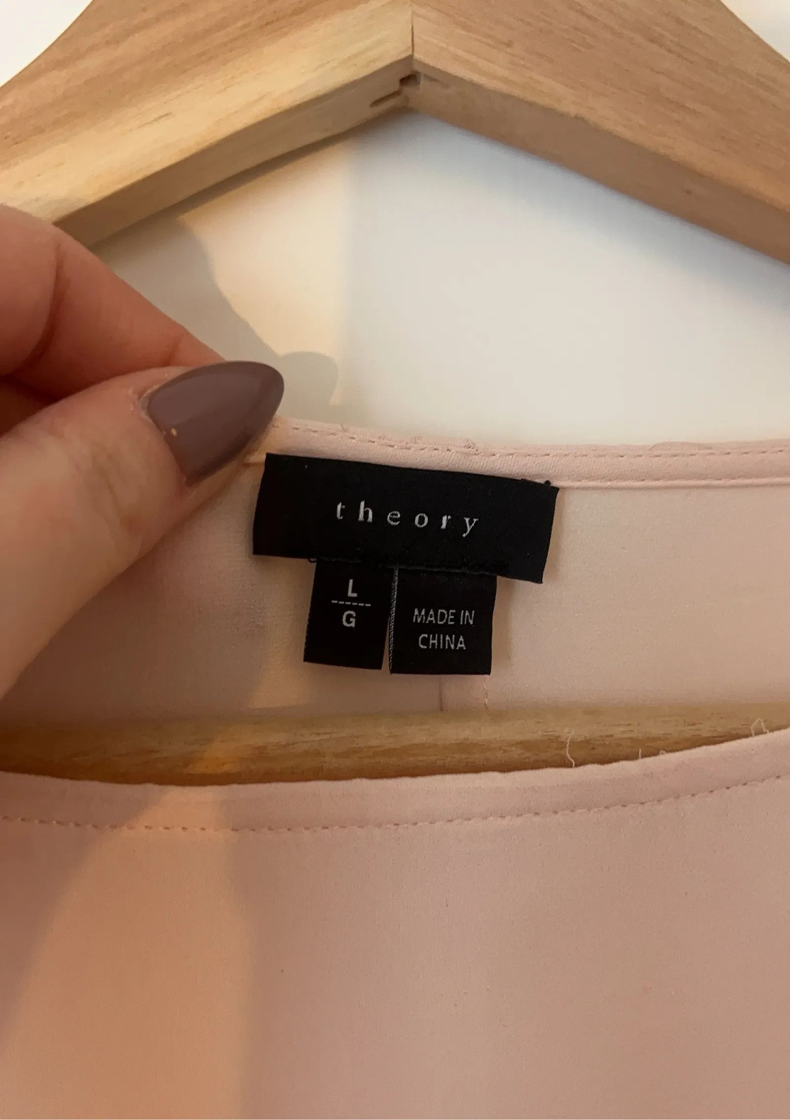 Theory Theory Blouse Size L / US 10 / IT 46 - 2 Thumbnail
