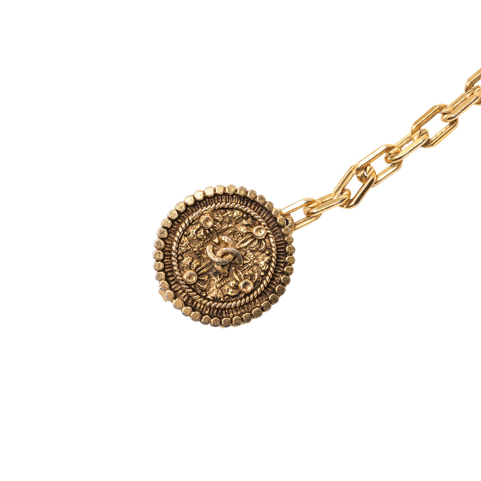 Chanel Chanel Gold Plated CC Medallion Chain Belt Size ONE SIZE - 3 Thumbnail