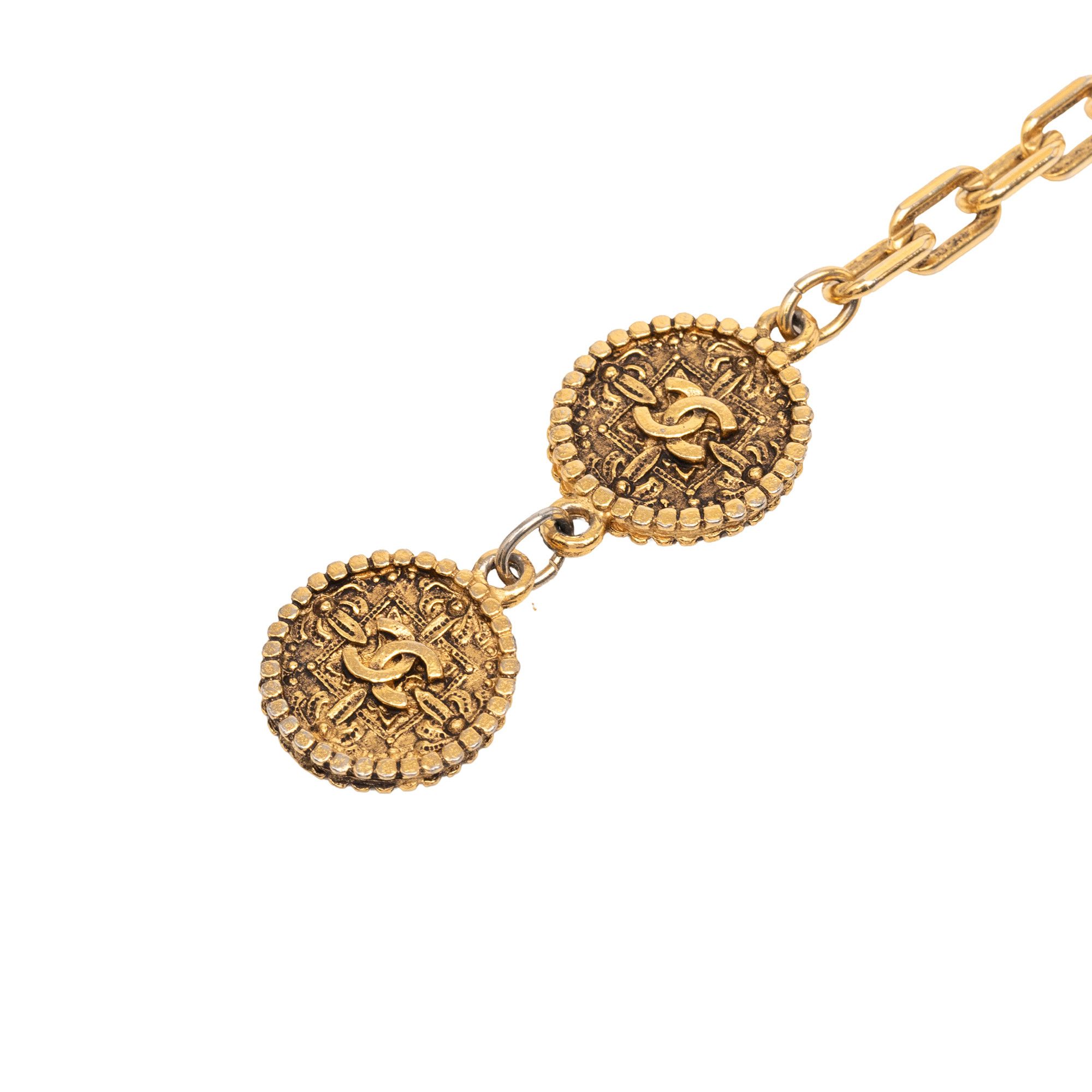 Chanel Chanel Gold Plated CC Medallion Chain Belt Size ONE SIZE - 2 Thumbnail