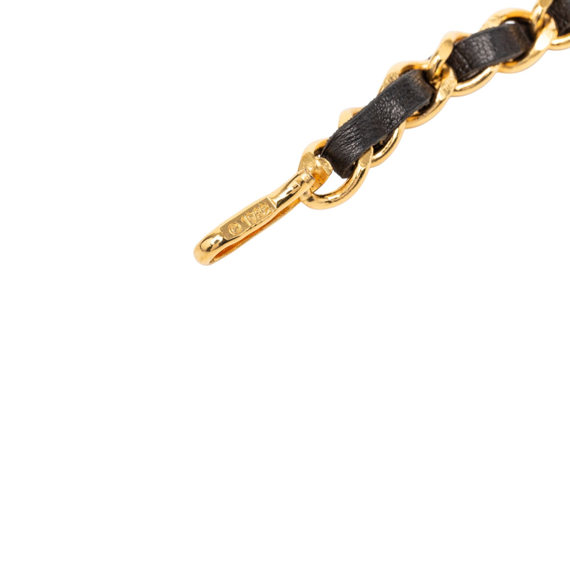 Chanel Chanel Gold Plated Leather Woven Medallion Chain Belt Size ONE SIZE - 3 Thumbnail