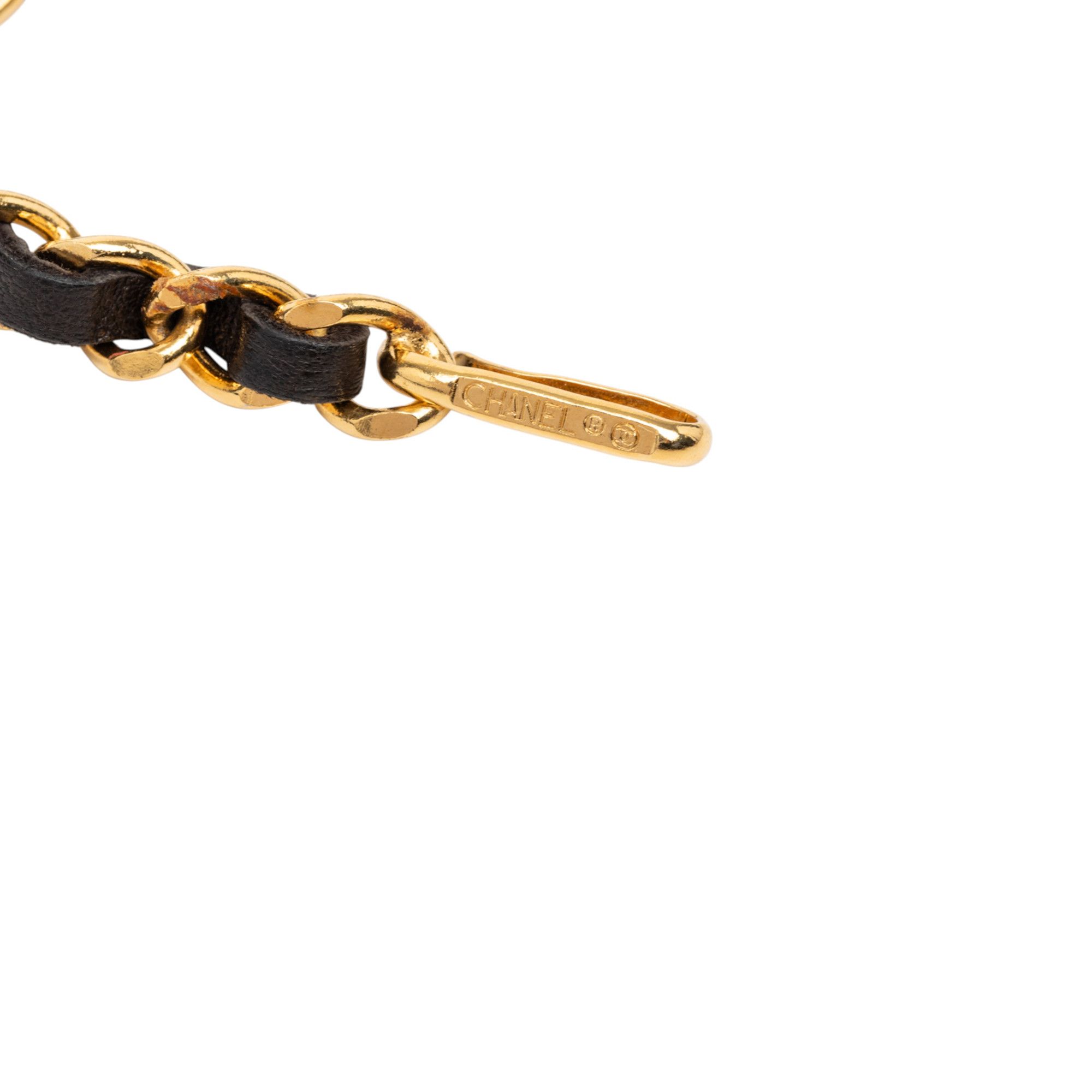 Chanel Chanel Gold Plated Leather Woven Medallion Chain Belt Size ONE SIZE - 4 Thumbnail