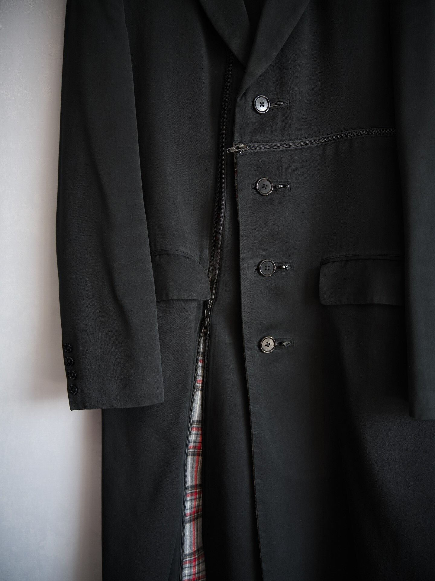Yohji Yamamoto Yohji Yamamoto Plaid Coat Size US M / EU 48-50 / 2 - 7 Thumbnail