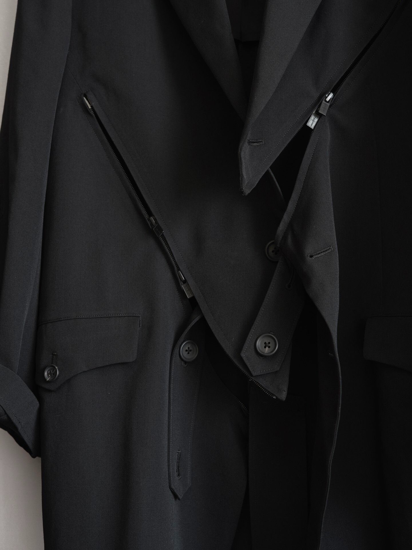 Yohji Yamamoto Yohji Yamamoto Deconstructed Zip Jacket Size US L / EU 52-54 / 3 - 6 Thumbnail