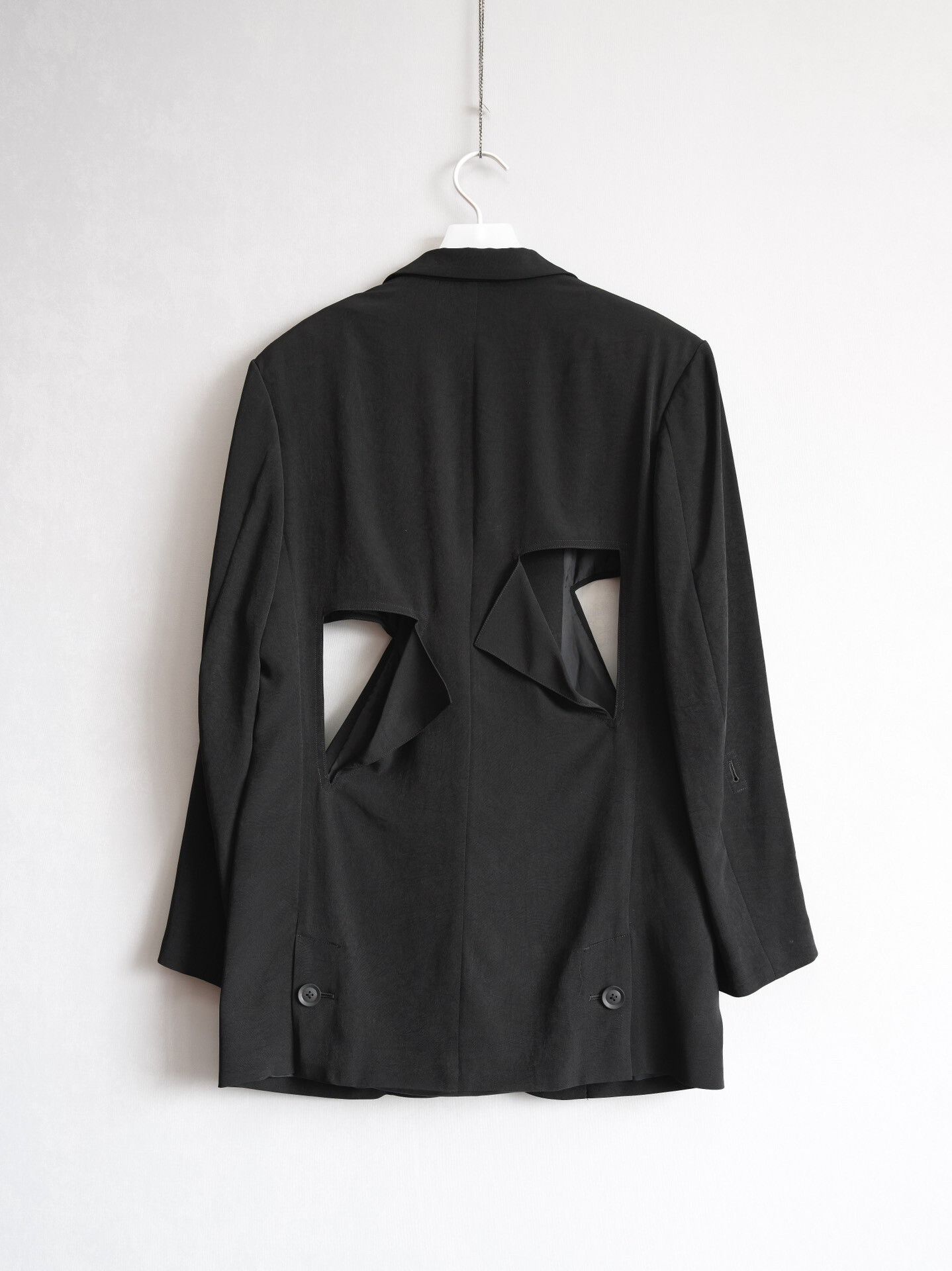 Yohji Yamamoto Yohji Yamamoto Black Cutout Coat Size M / US 6-8 / IT 42-44 - 3 Thumbnail