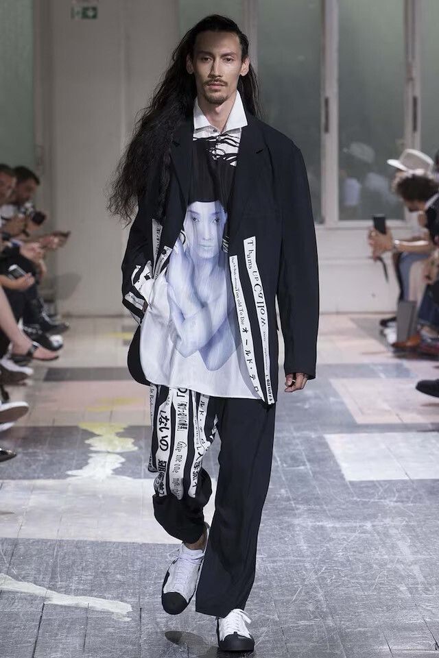 Yohji Yamamoto Yohji Yamamoto White Character Coat Size US M / EU 48-50 / 2 - 2 Thumbnail