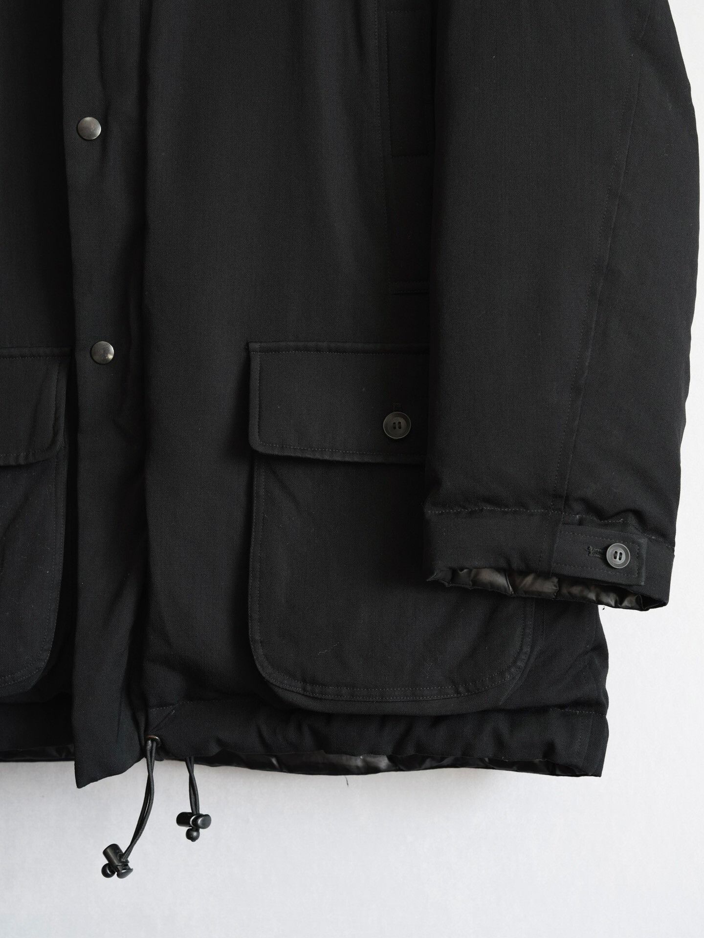 Yohji Yamamoto Yohji Yamamoto Black Hooded Down Jacket Size US M / EU 48-50 / 2 - 5 Thumbnail