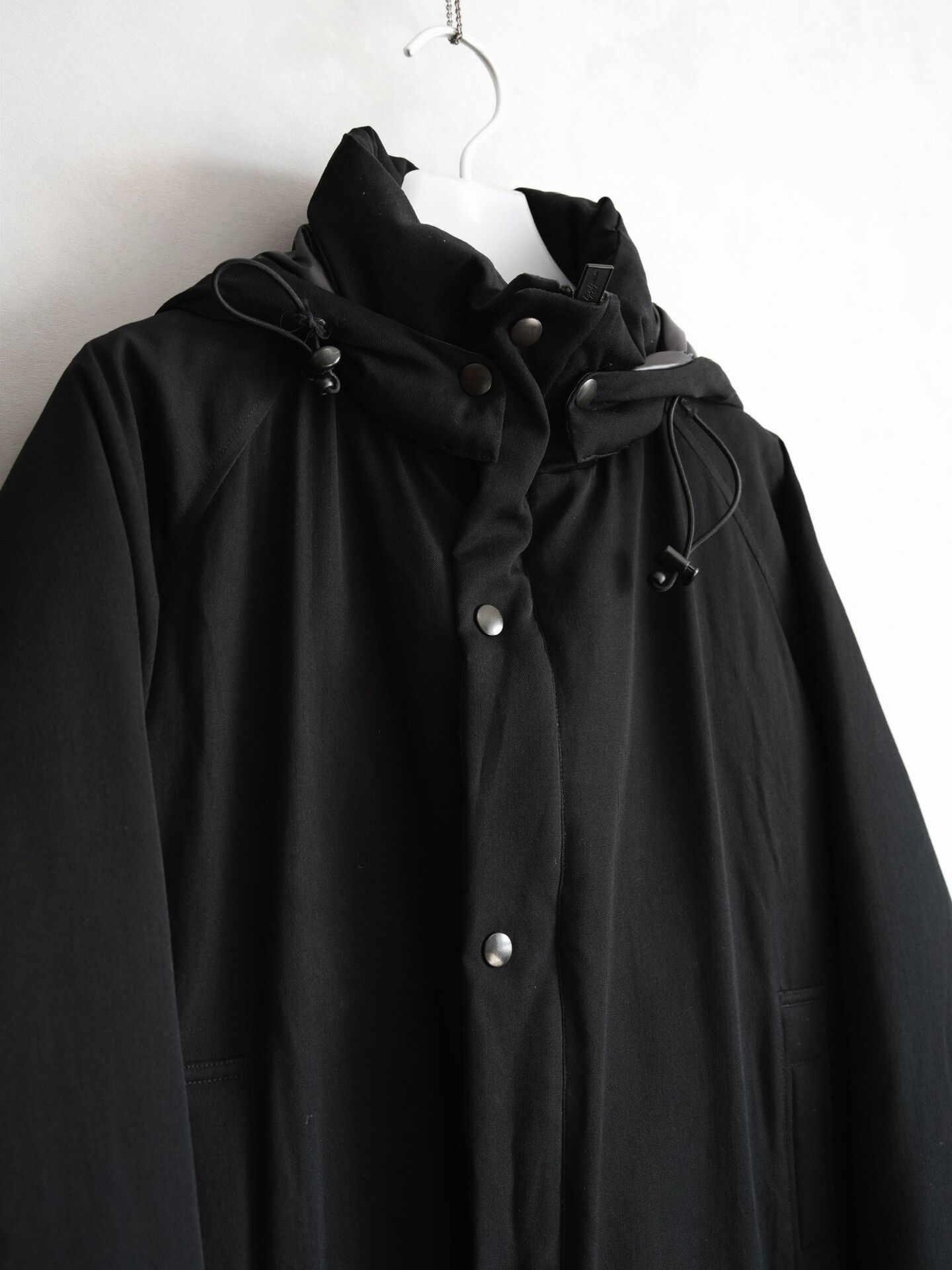 Yohji Yamamoto Yohji Yamamoto Black Hooded Down Jacket Size US M / EU 48-50 / 2 - 4 Thumbnail