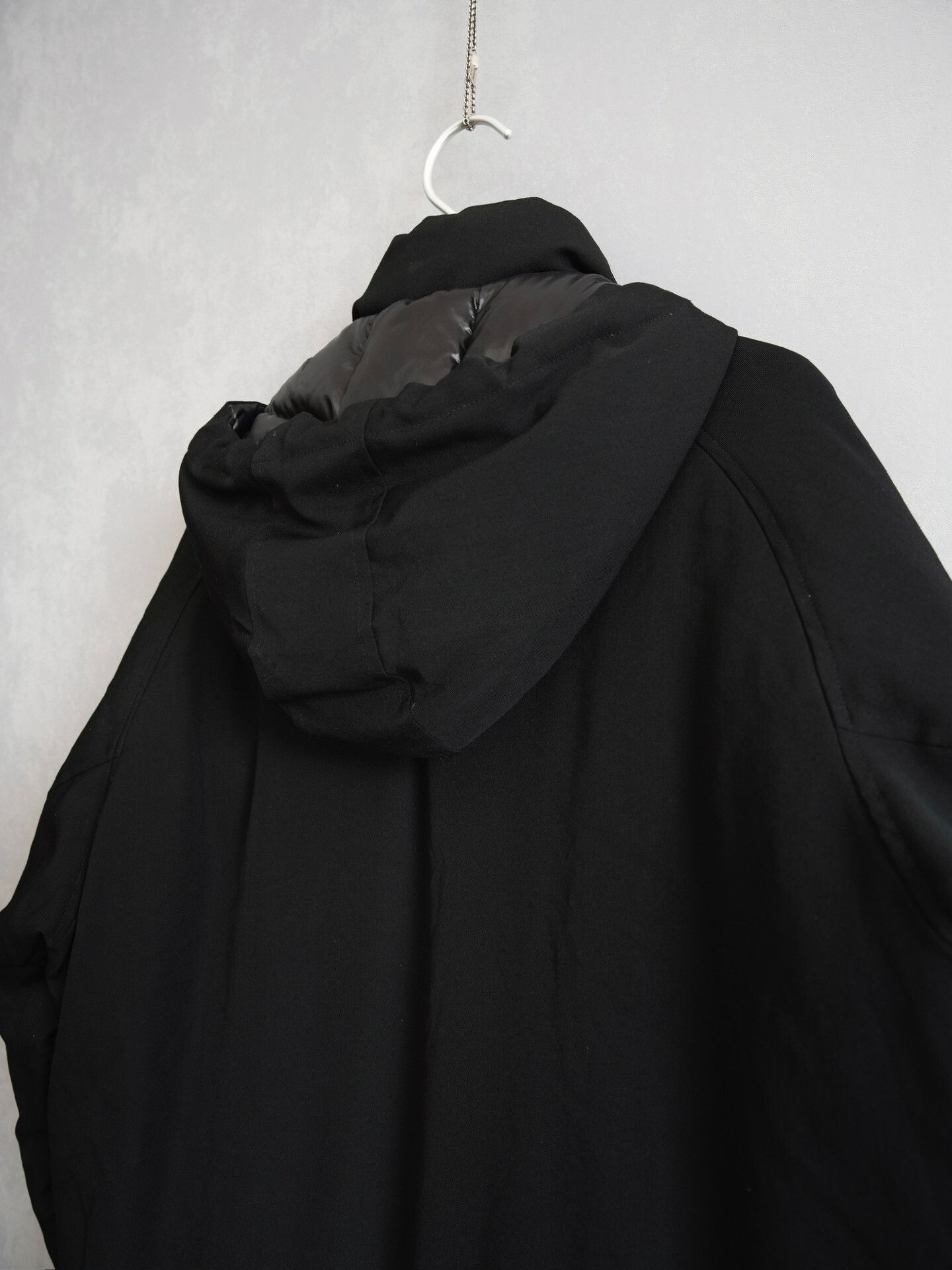 Yohji Yamamoto Yohji Yamamoto Black Hooded Down Jacket Size US M / EU 48-50 / 2 - 7 Thumbnail