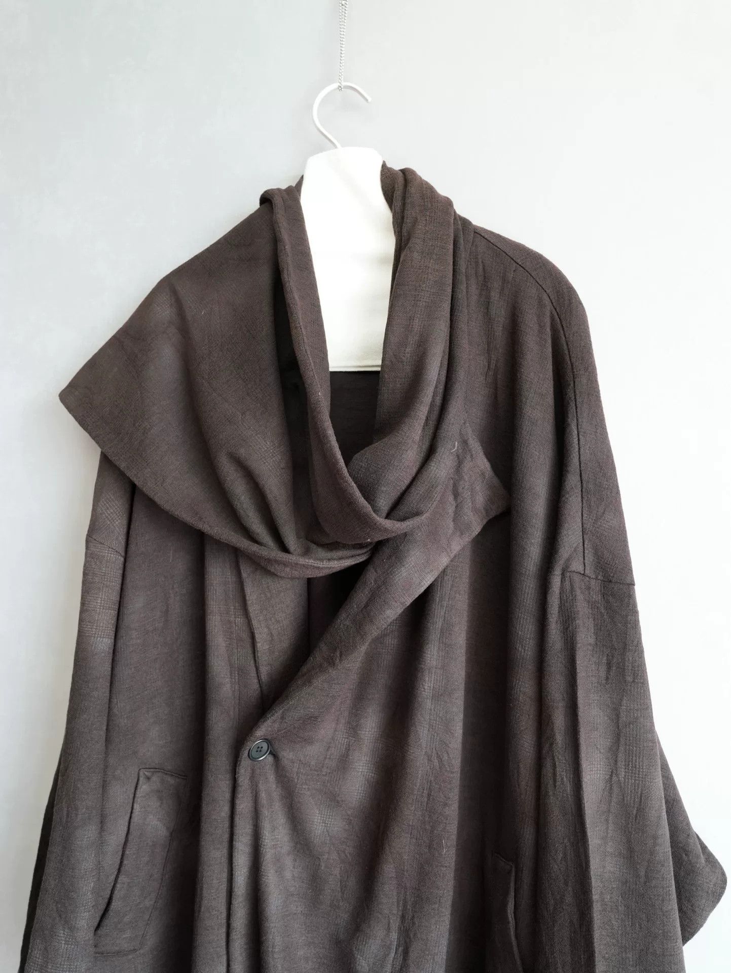 Yohji Yamamoto Yohji Yamamoto Unique Scarf Coat Size L / US 10 / IT 46 - 4 Thumbnail