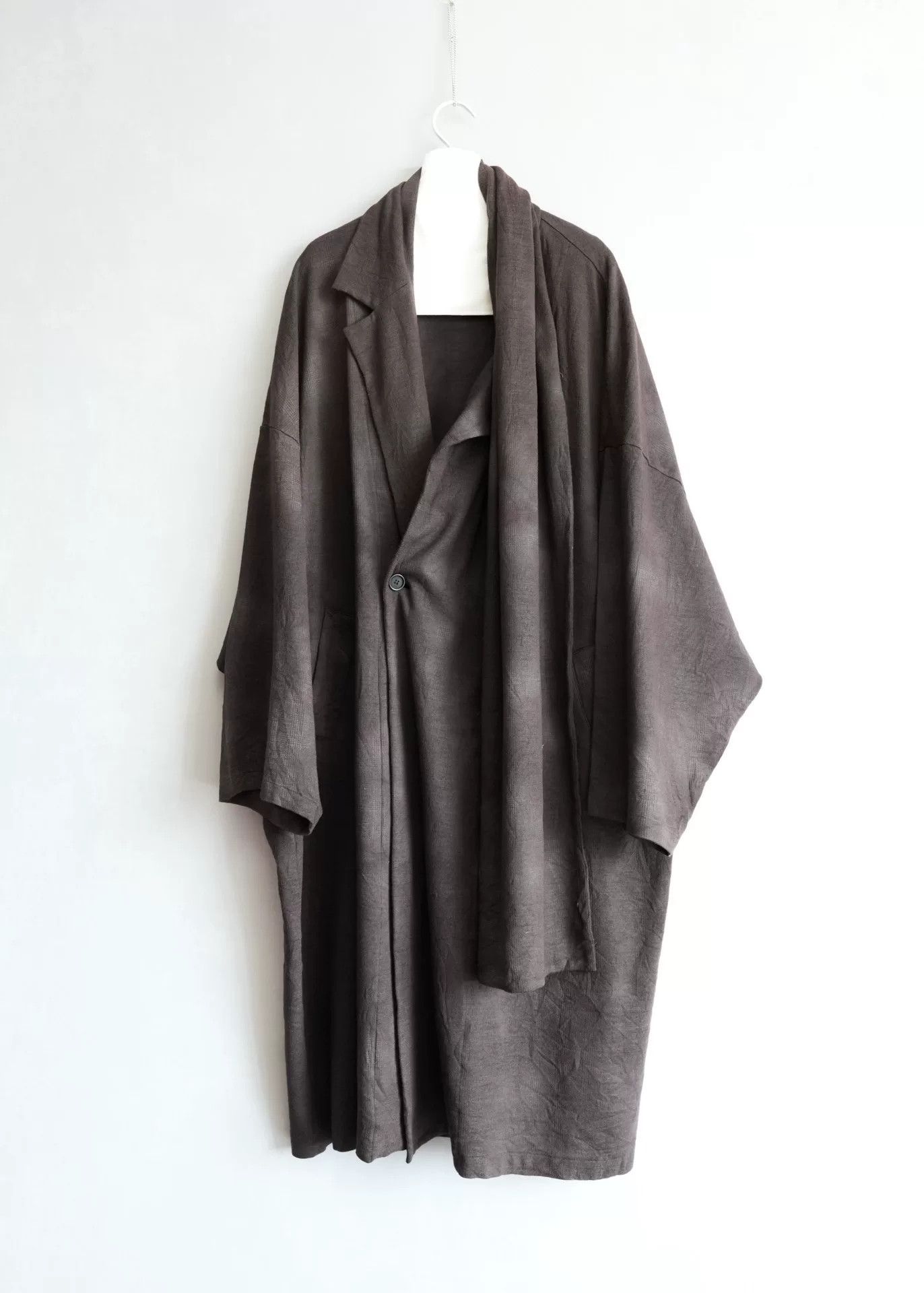 Yohji Yamamoto Yohji Yamamoto Unique Scarf Coat Size L / US 10 / IT 46 - 2 Thumbnail