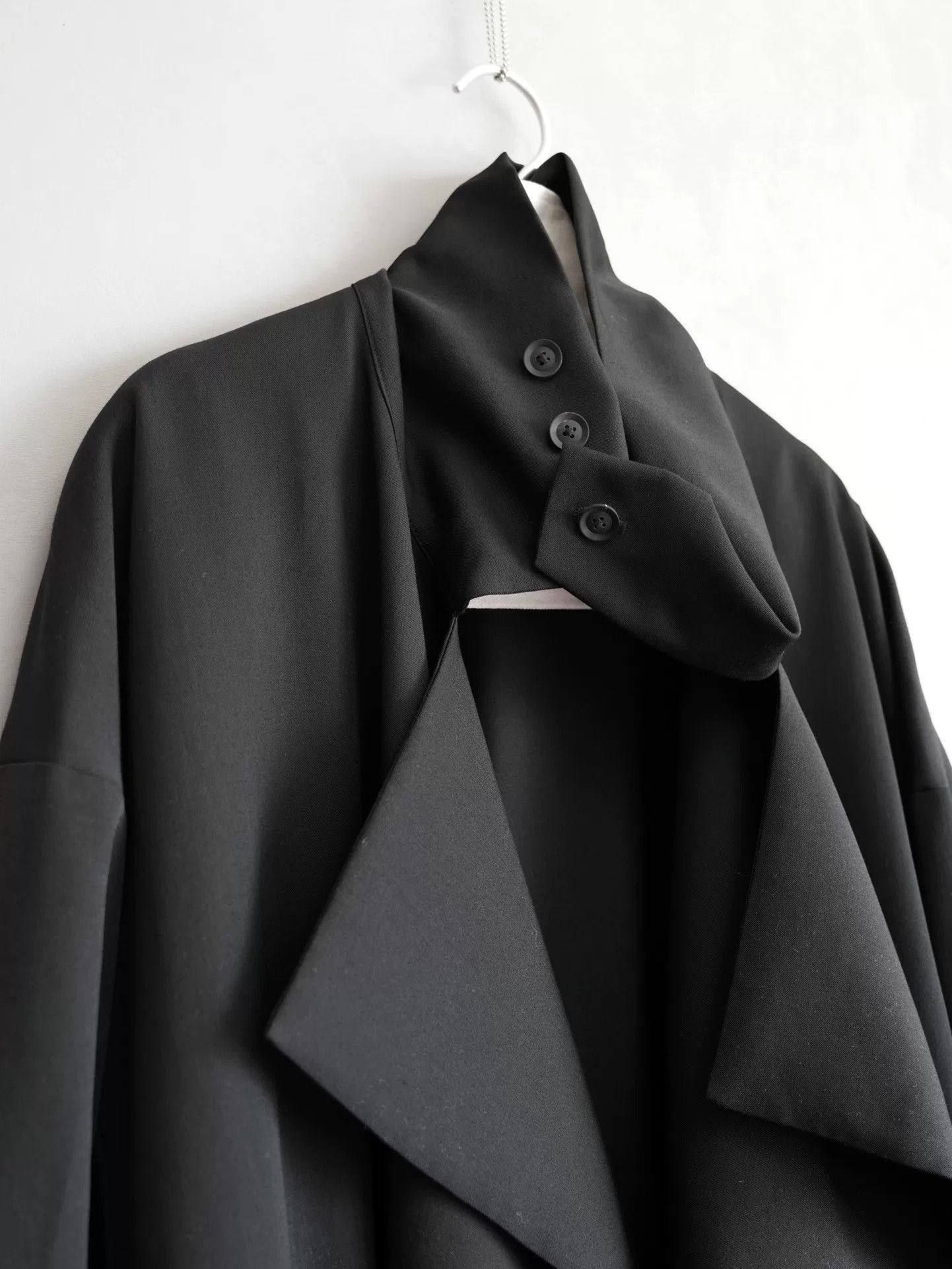 Yohji Yamamoto Yohji Yamamoto Black Wool Coat Size US M / EU 48-50 / 2 - 8 Thumbnail