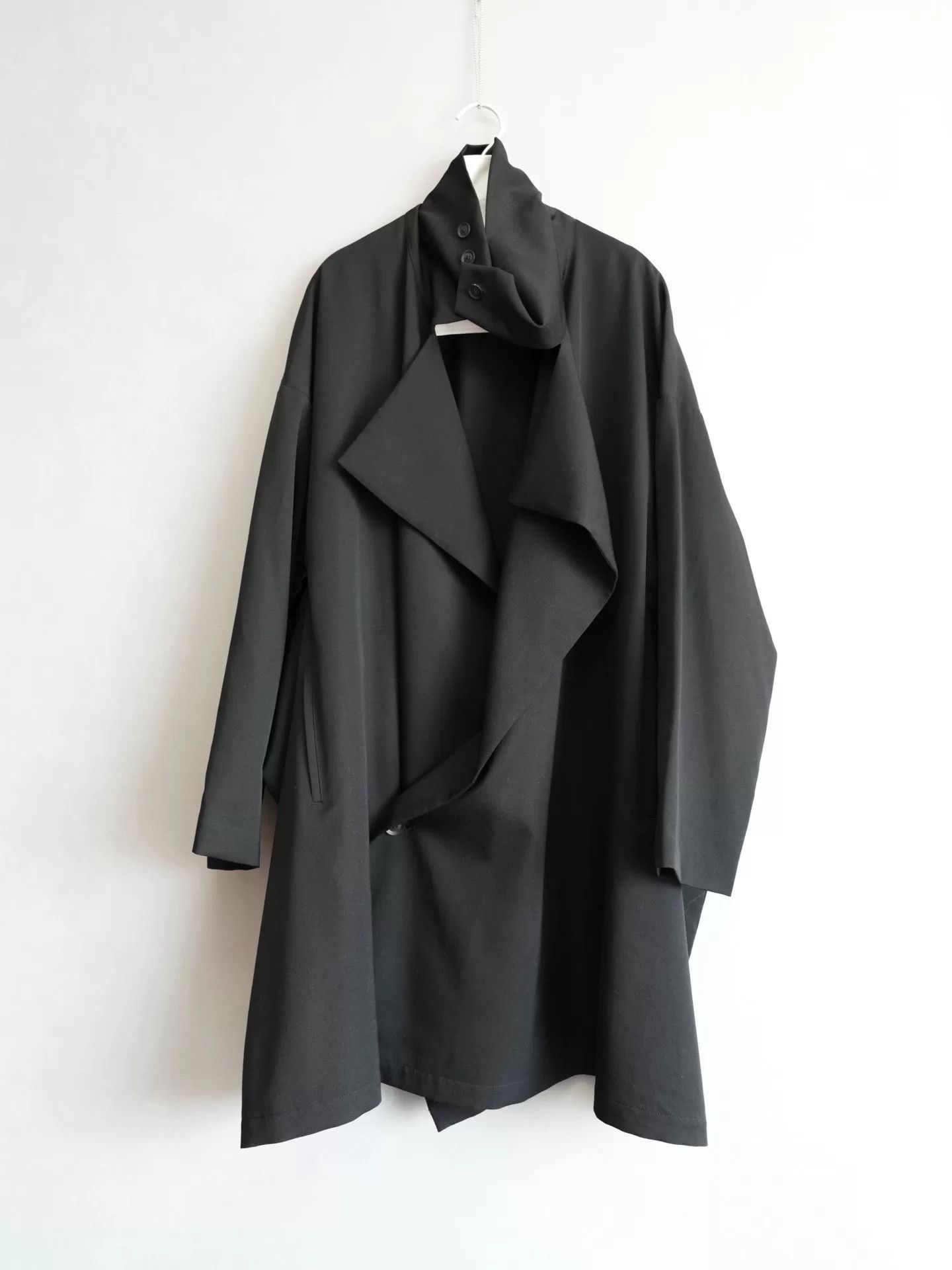 Yohji Yamamoto Yohji Yamamoto Black Wool Coat Size US M / EU 48-50 / 2 - 6 Thumbnail
