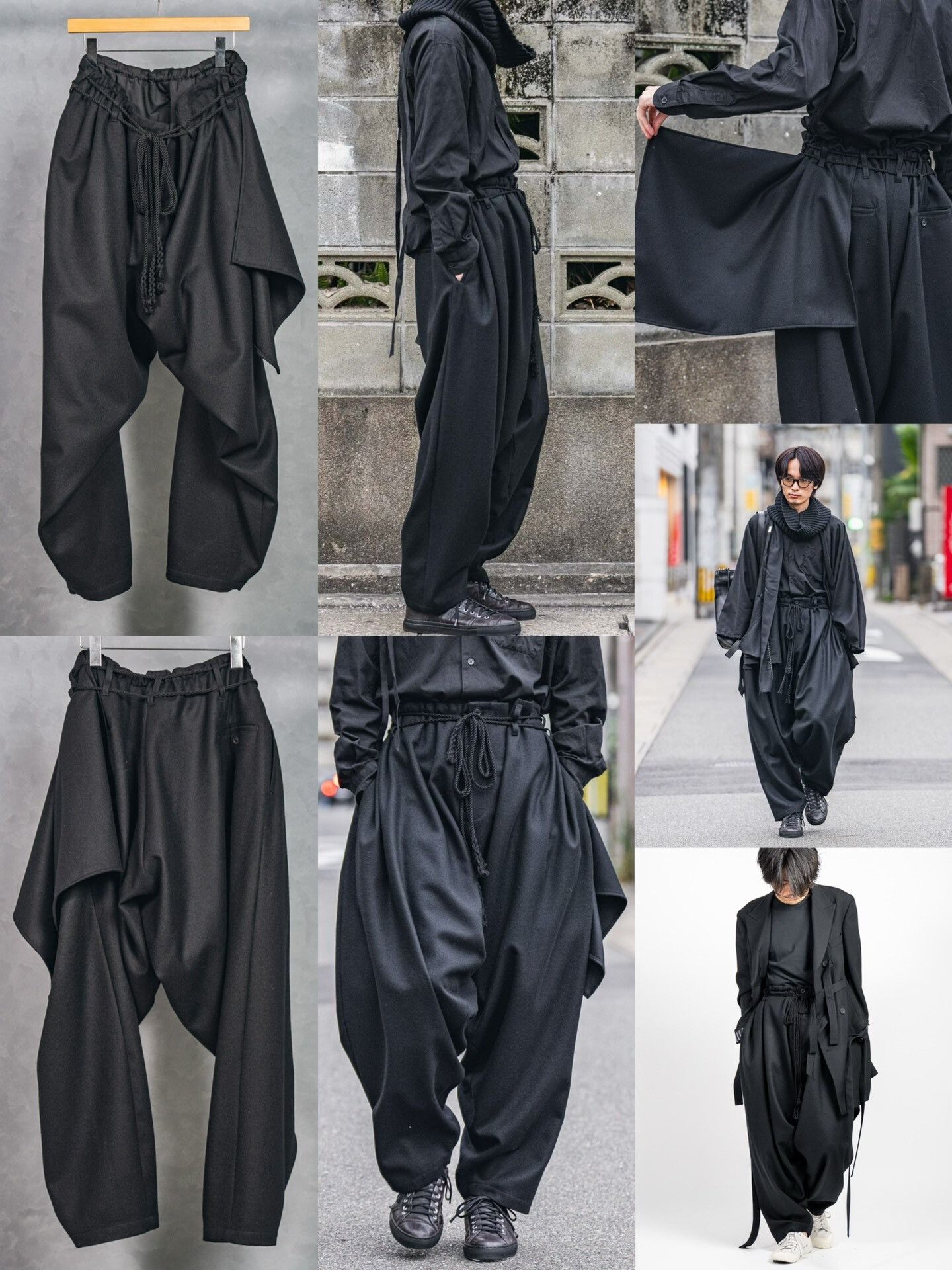 Yohji Yamamoto Yohji Yamamoto Dropped Crotch Pants Size US 28 / EU 44 - 3 Thumbnail