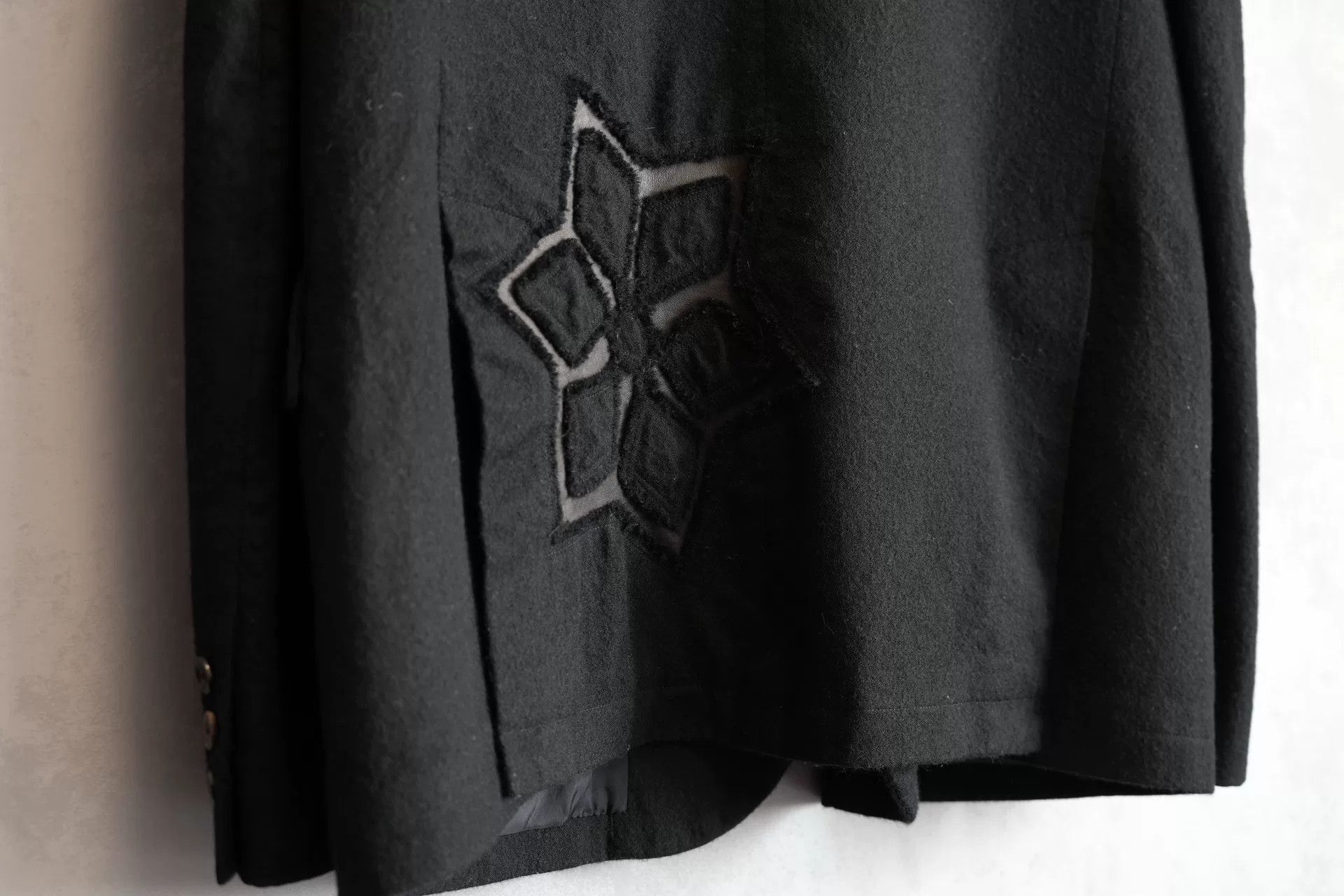 Yohji Yamamoto Yohji Yamamoto Black Wool Jacket Size US XL / EU 56 / 4 - 5 Thumbnail