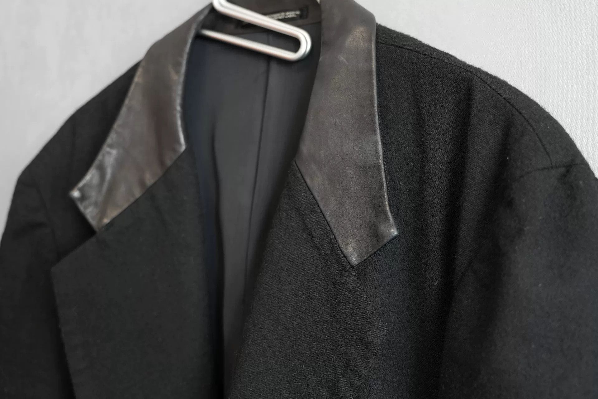 Yohji Yamamoto Yohji Yamamoto Black Wool Jacket Size US XL / EU 56 / 4 - 4 Thumbnail