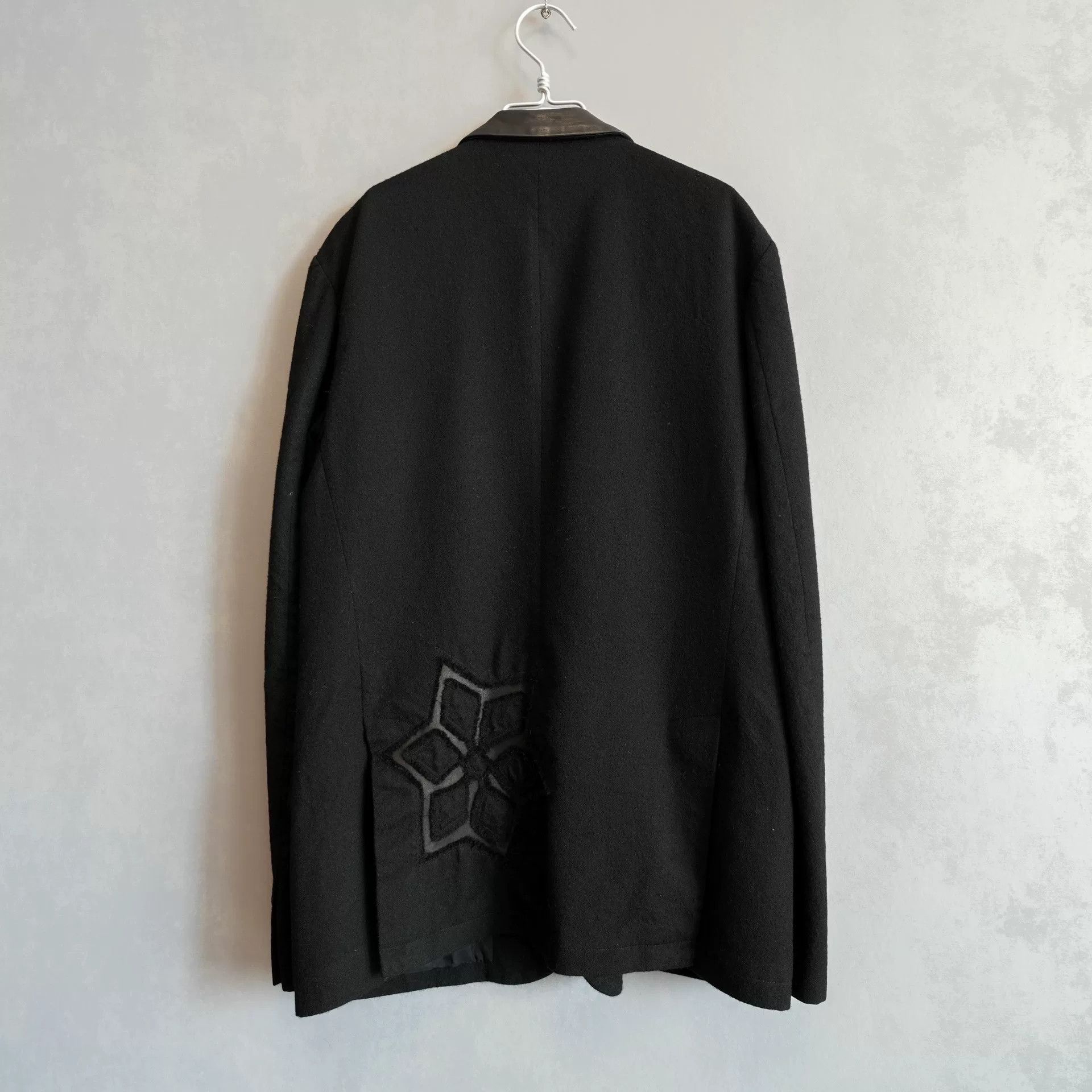Yohji Yamamoto Yohji Yamamoto Black Wool Jacket Size US XL / EU 56 / 4 - 3 Thumbnail
