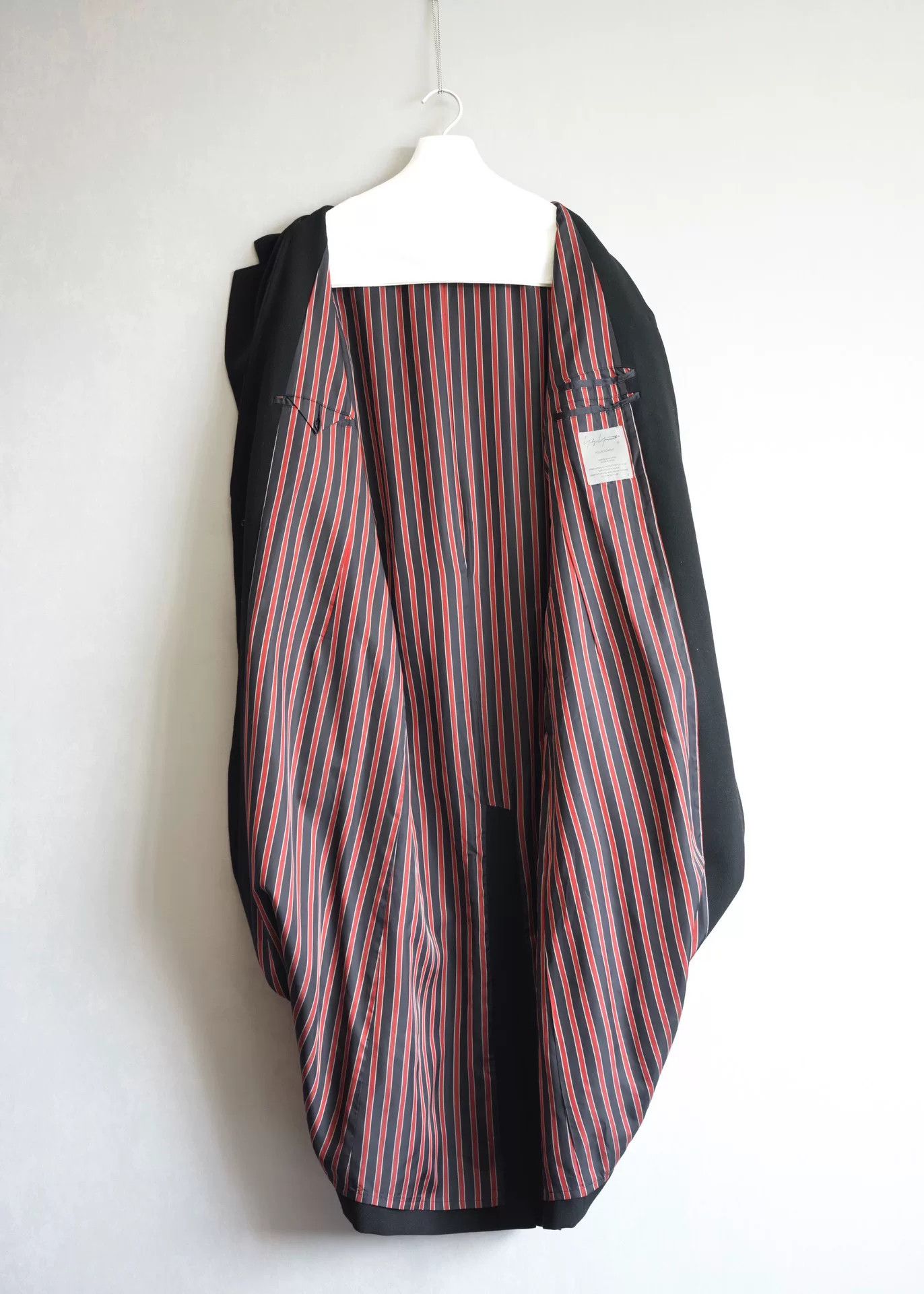 Yohji Yamamoto Yohji Yamamoto Black Flannel Coat Size XL / US 12-14 / IT 48-50 - 6 Thumbnail