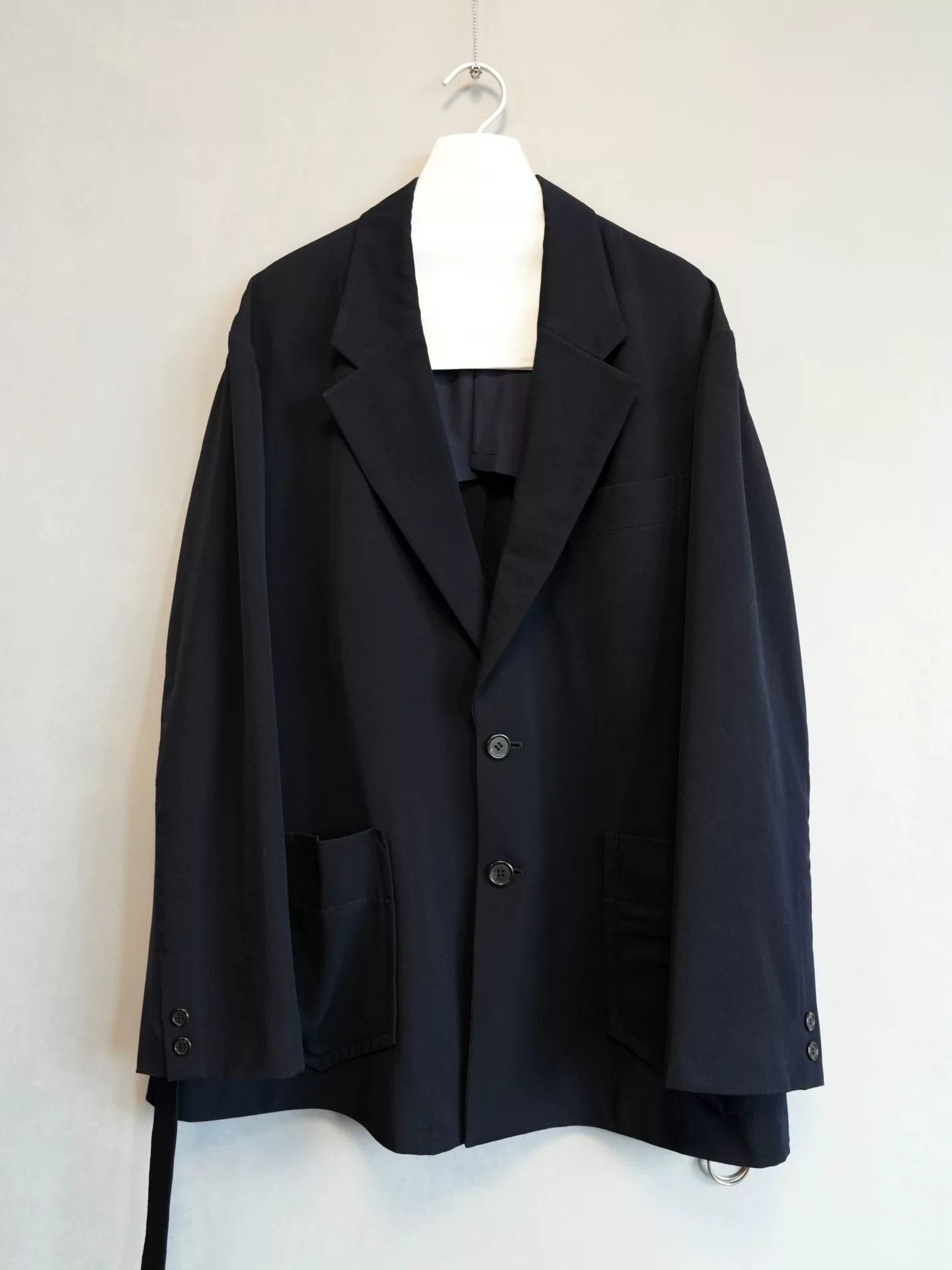 Yohji Yamamoto Yohji Yamamoto Wool Jacket Navy Blue Size US M / EU 48-50 / 2 - 3 Thumbnail