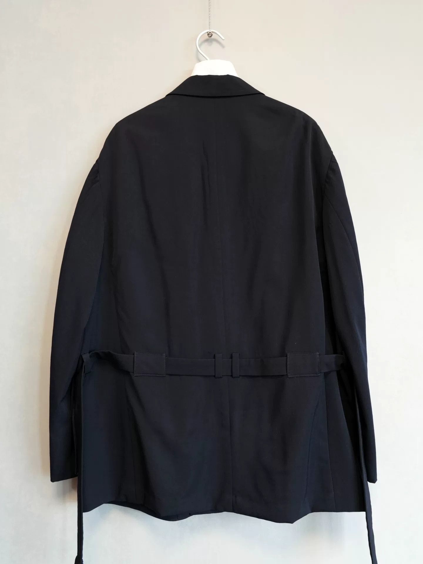 Yohji Yamamoto Yohji Yamamoto Wool Jacket Navy Blue Size US M / EU 48-50 / 2 - 4 Thumbnail