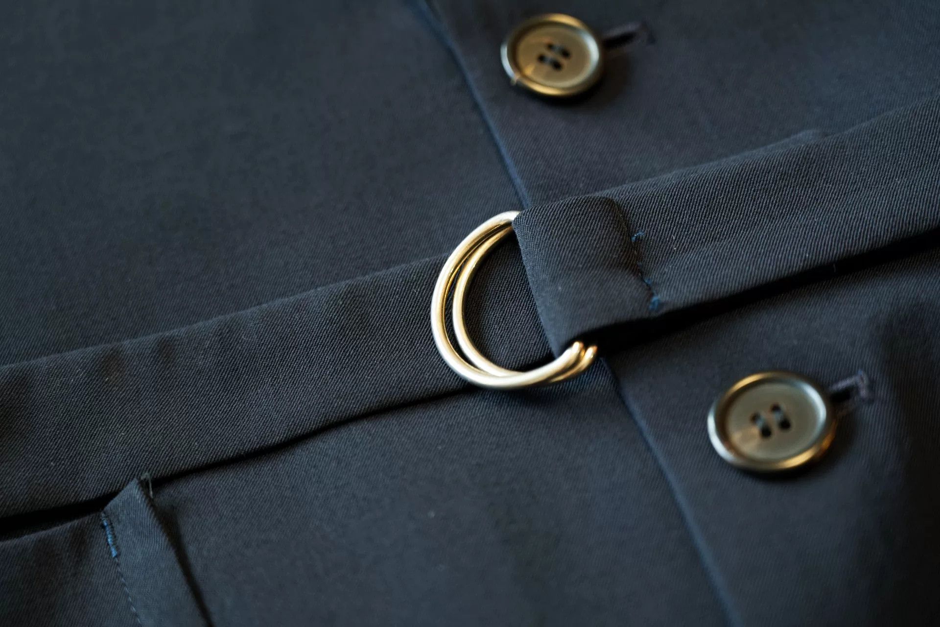 Yohji Yamamoto Yohji Yamamoto Wool Jacket Navy Blue Size US M / EU 48-50 / 2 - 8 Thumbnail