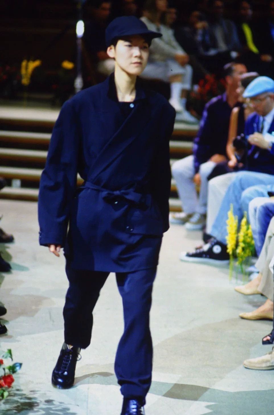 Yohji Yamamoto Yohji Yamamoto Wool Jacket Navy Blue Size US M / EU 48-50 / 2 - 2 Thumbnail