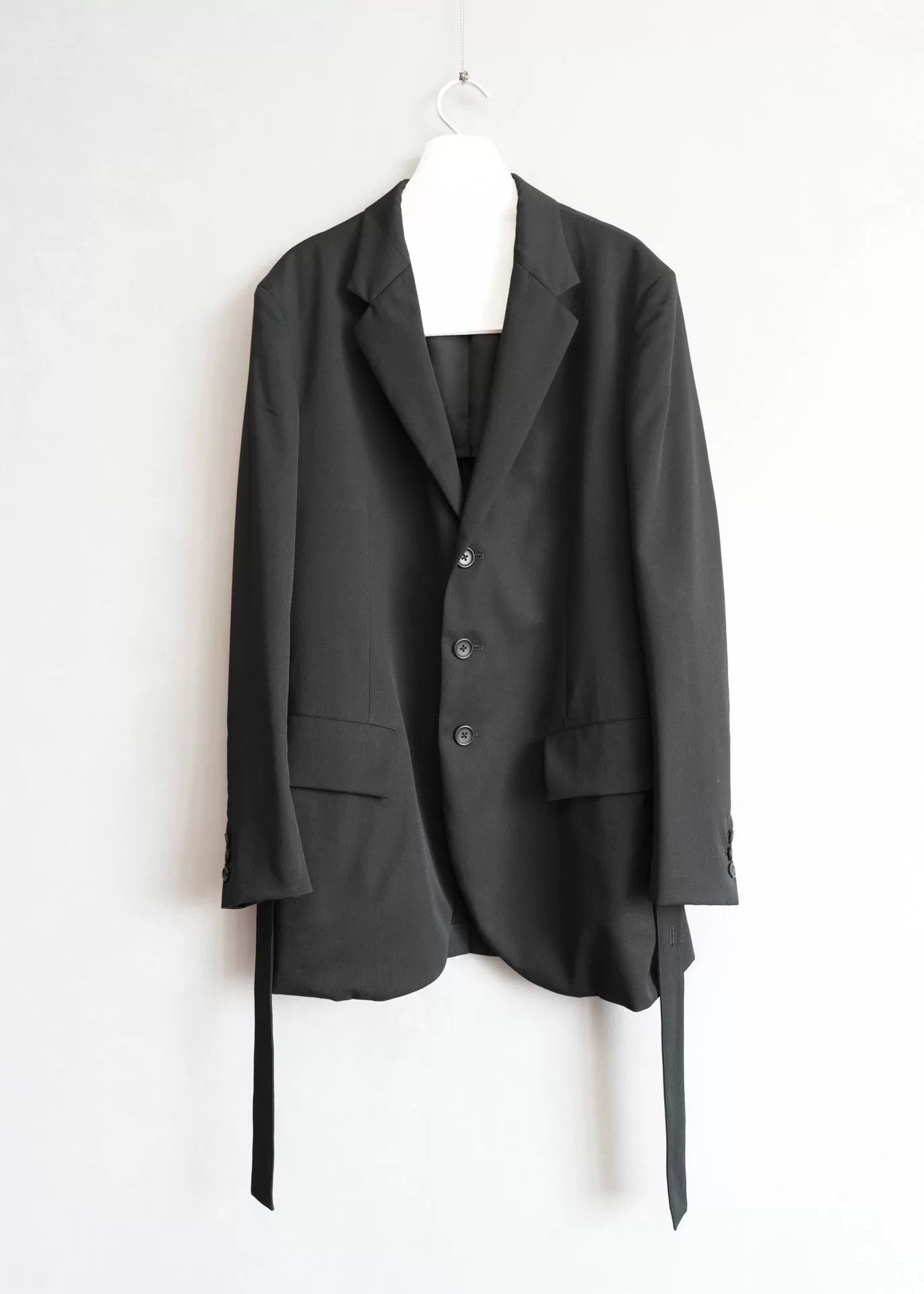 Yohji Yamamoto Pleated Wool Coat