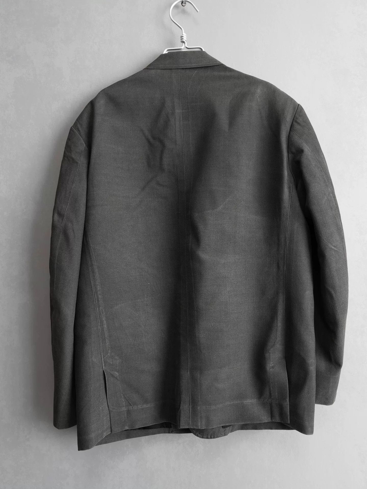 Yohji Yamamoto Yohji Yamamoto Gray Silk Jacket Size US M / EU 48-50 / 2 - 2 Thumbnail