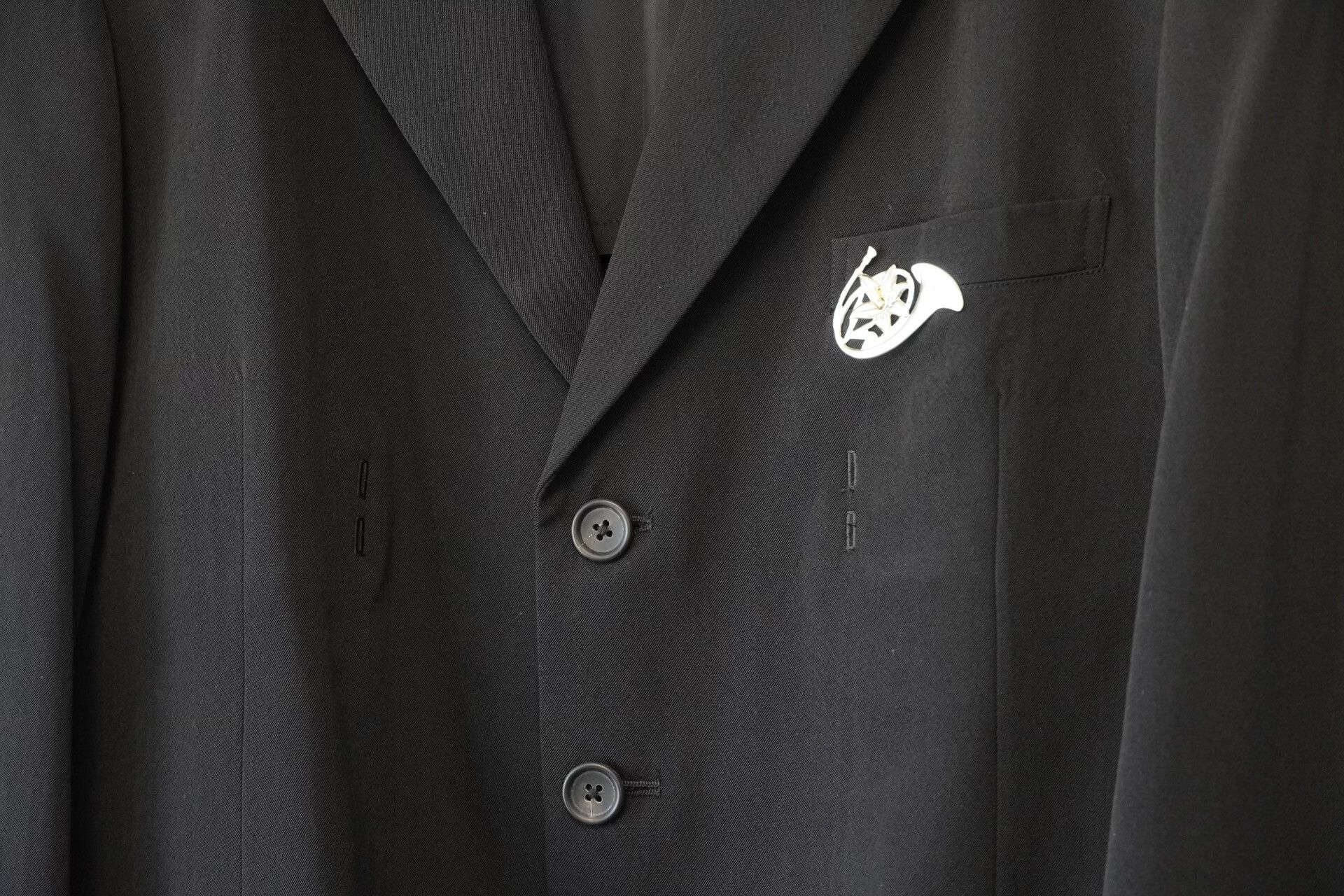 Yohji Yamamoto Yohji Yamamoto 96SS Hollow Wool Jacket Size US M / EU 48-50 / 2 - 3 Thumbnail